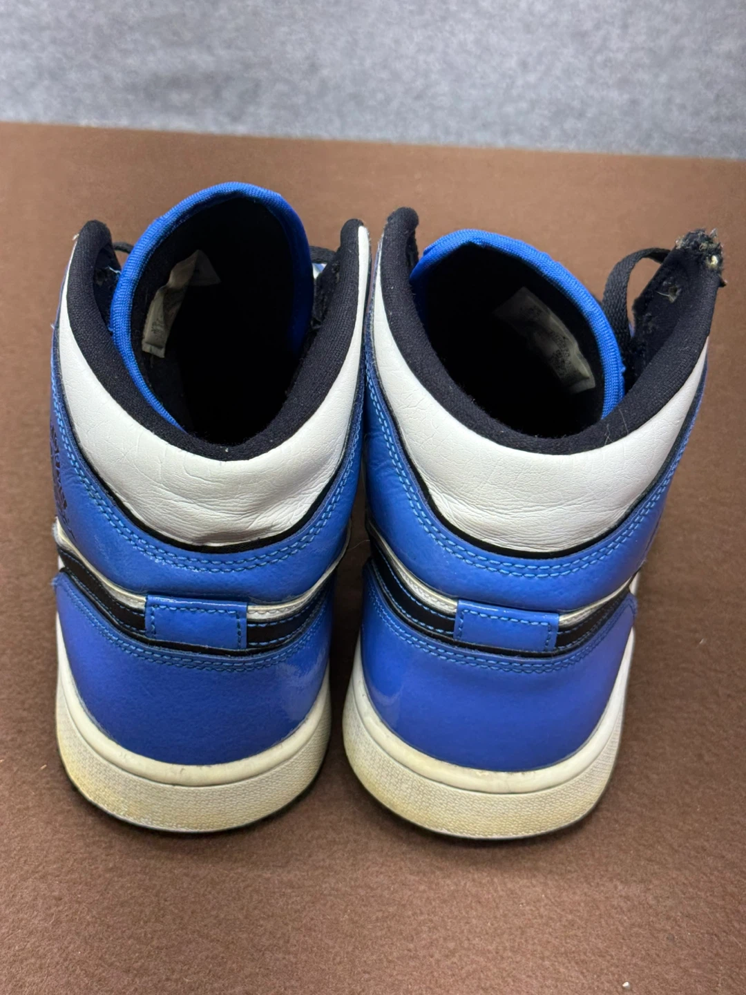 Nike Air Jordan 1 Mid Signal Blue US Men Size 8.5 Sneakers Shoes - photo 5