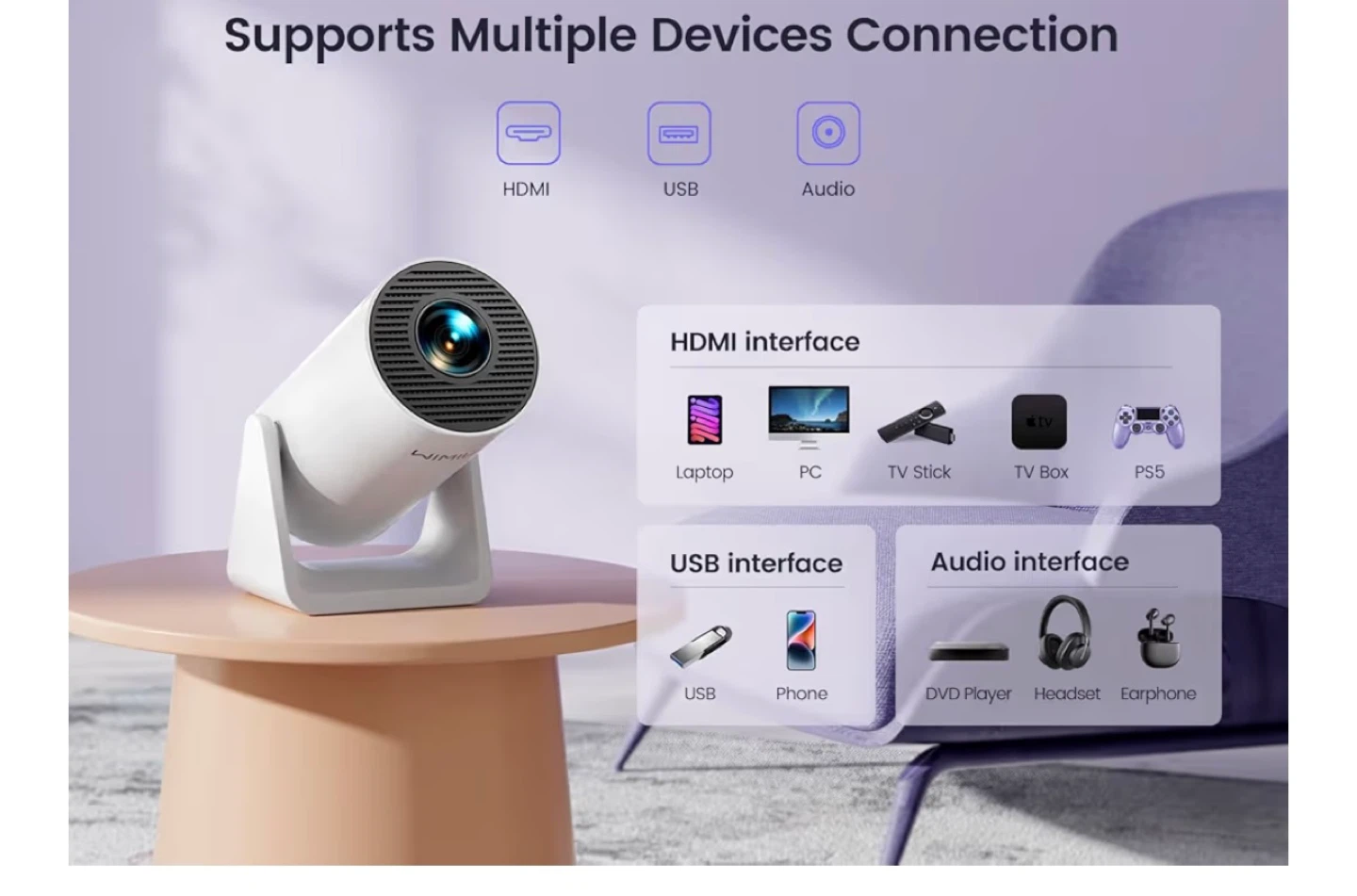 WIMIUS Portable Video Projector Model S27 - photo 2