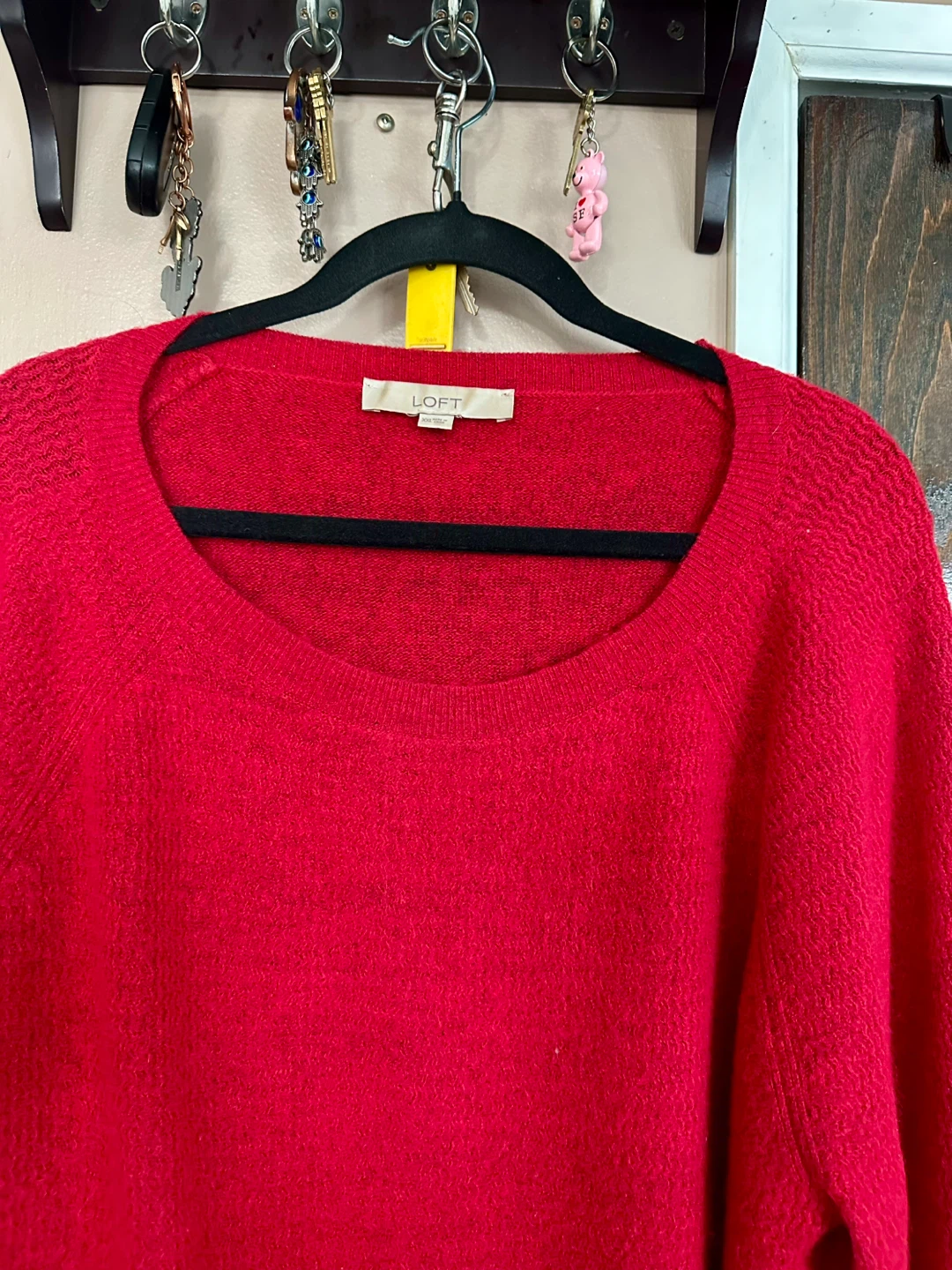 Loft Red Knit Sweater Size XXL - photo 2