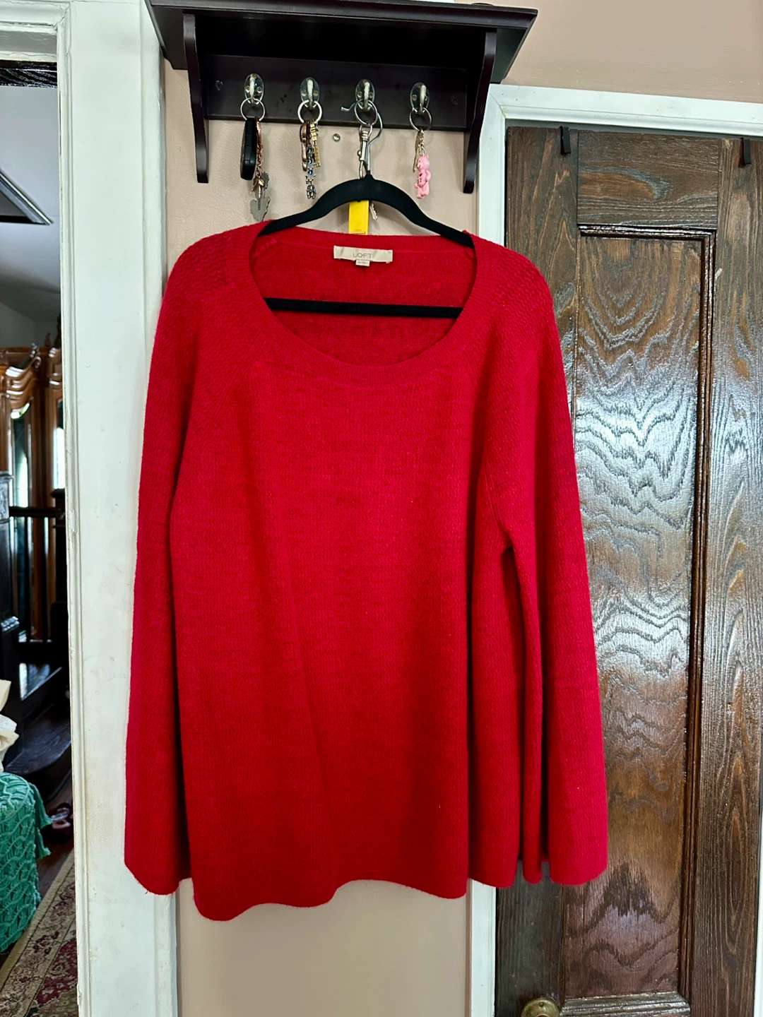 Loft Red Knit Sweater Size XXL