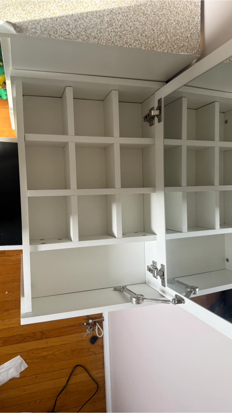 White Vanity Desk with Mirror and Organizer - photo 2