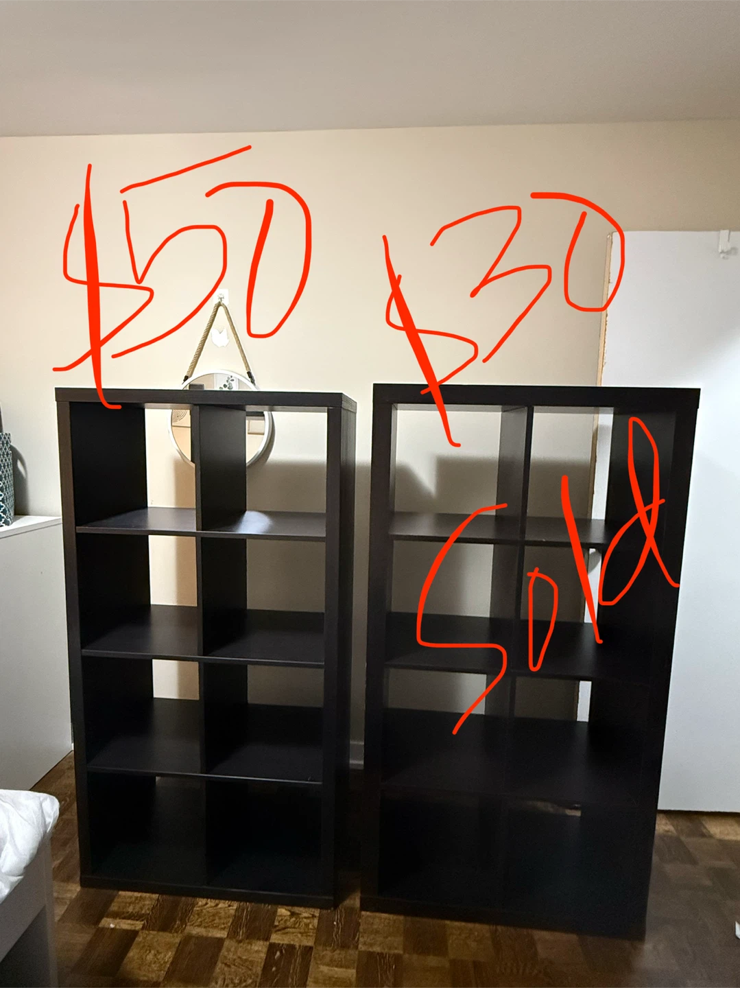 IKEA KALLAX 8-Cube Storage Unit - Black - photo 4
