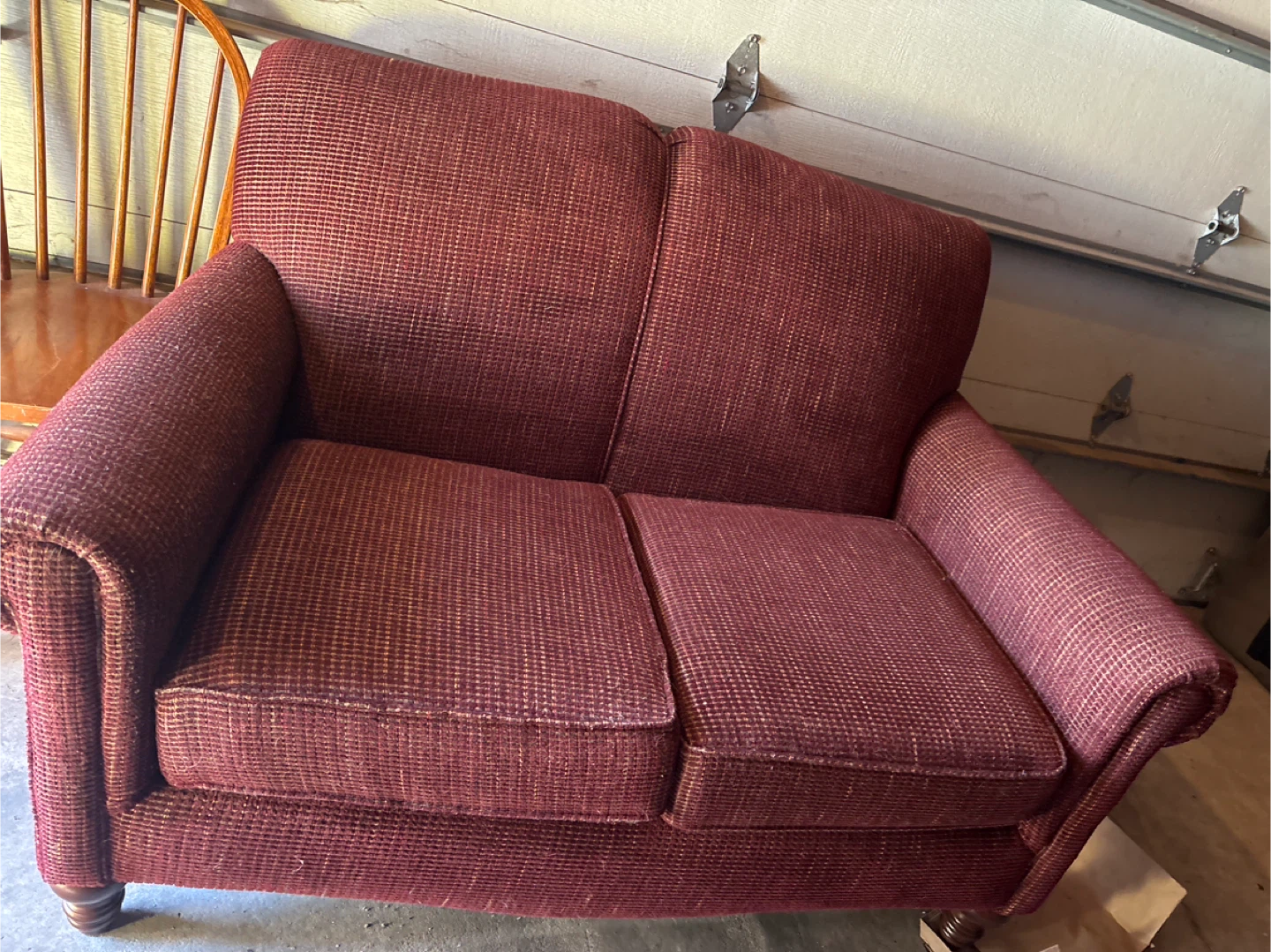 2 matching vintage  loveseats very comfortable