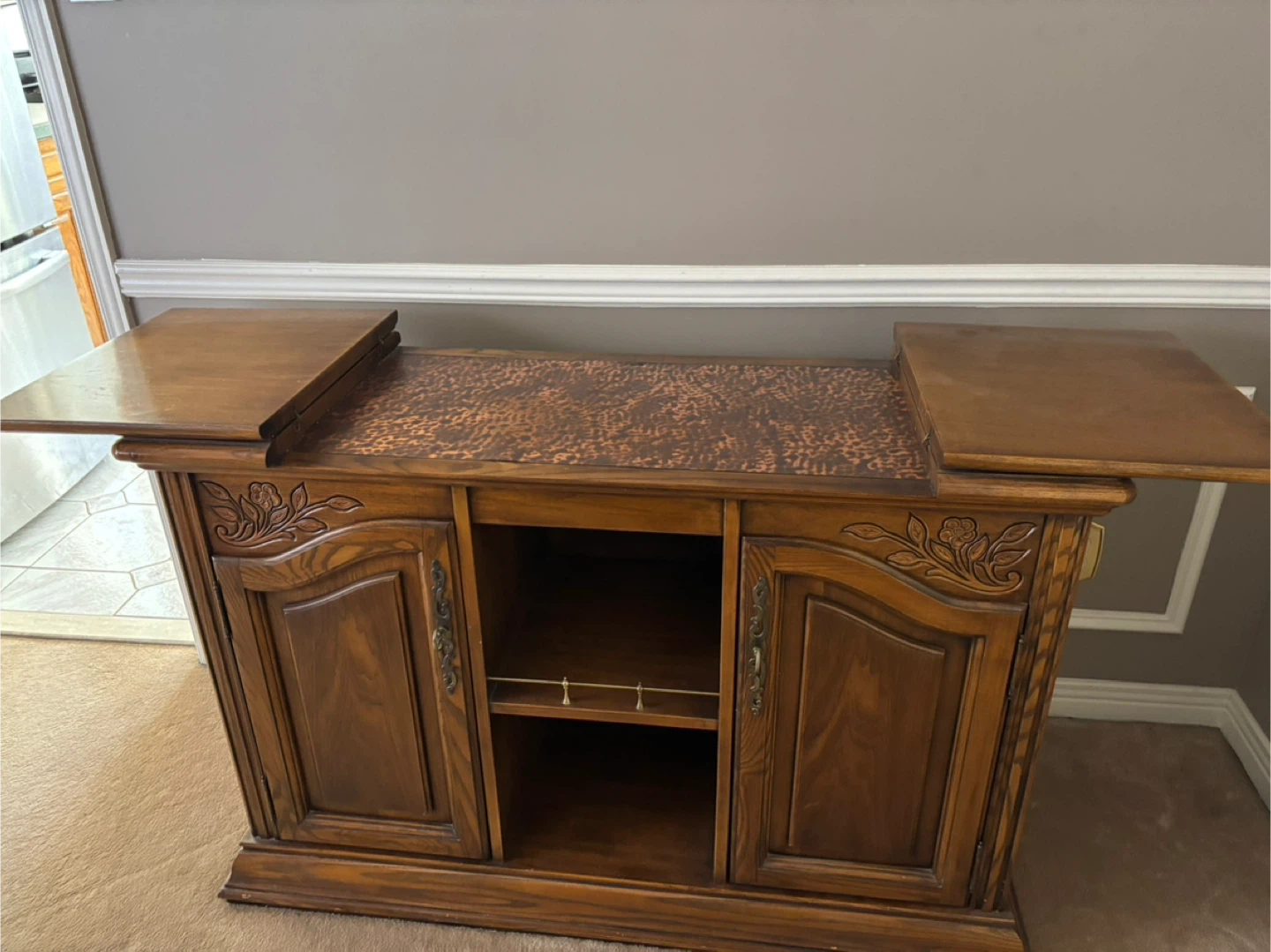 Wooden Dining Set with Hutch and Sideboard - photo 3
