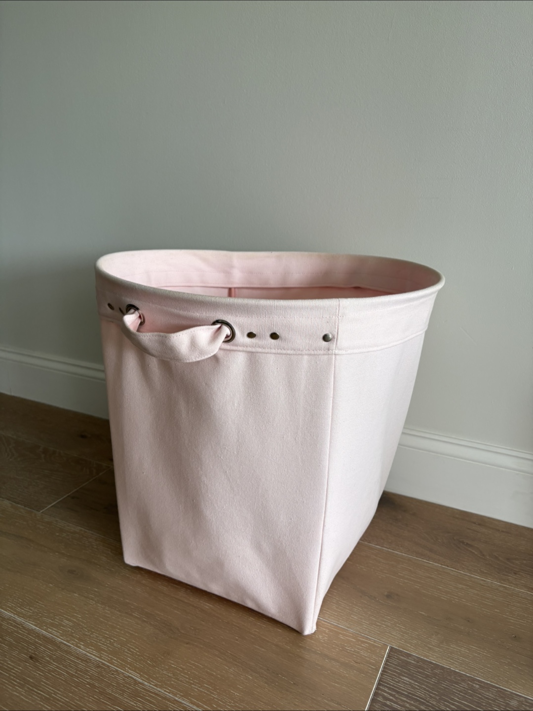Pottery Barn Kids Pink Fabric Toy/Laundry Hamper - photo 2