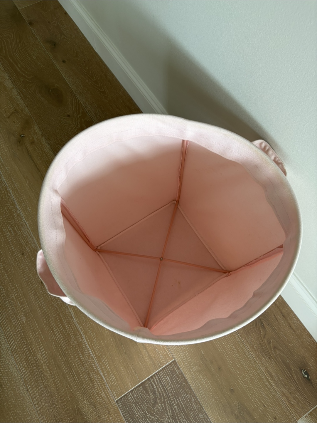 Pottery Barn Kids Pink Fabric Toy/Laundry Hamper - photo 3