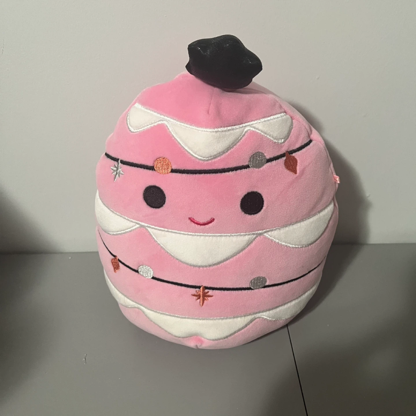 Squishmallow Carrigan the Pink Christmas Tree 10”