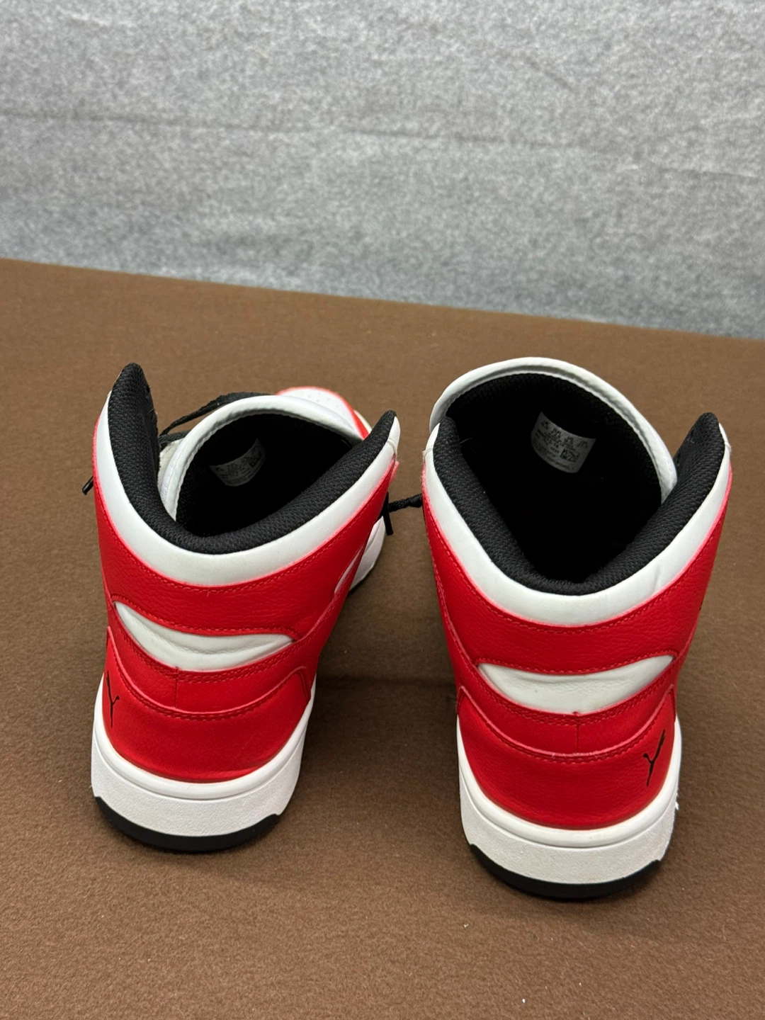 Puma Men's Mid-Top Sneakers White Red Black - photo 4