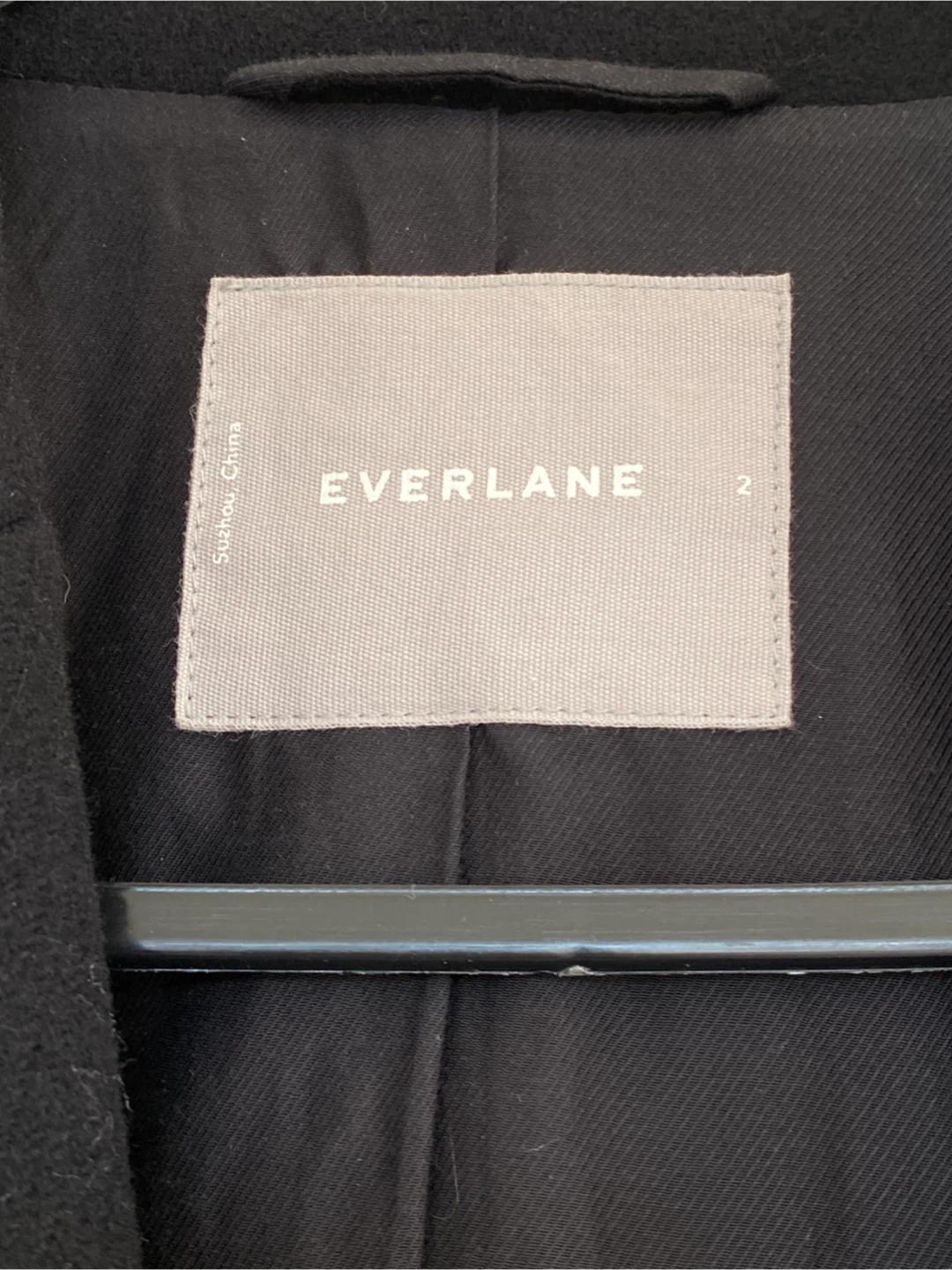 Everlane Black Coat - Size 2 - photo 3