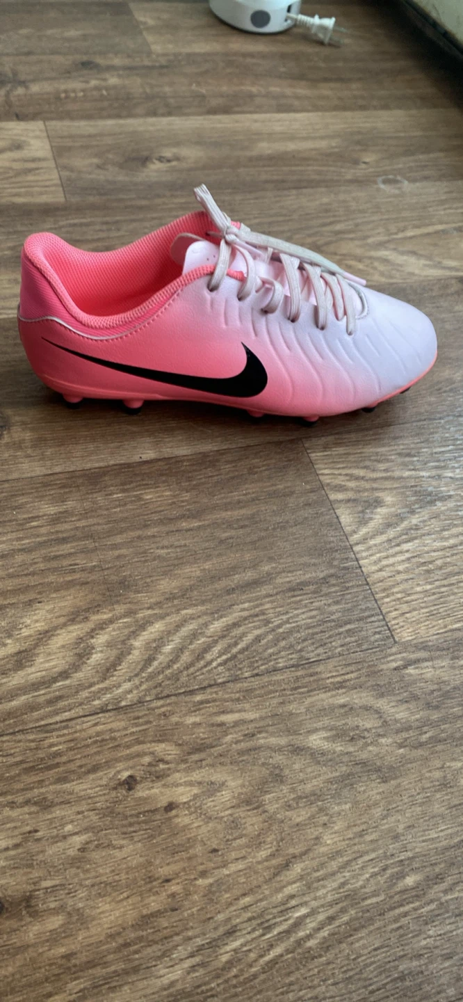 Nike Kids Soccer Cleats Pink White - photo 5