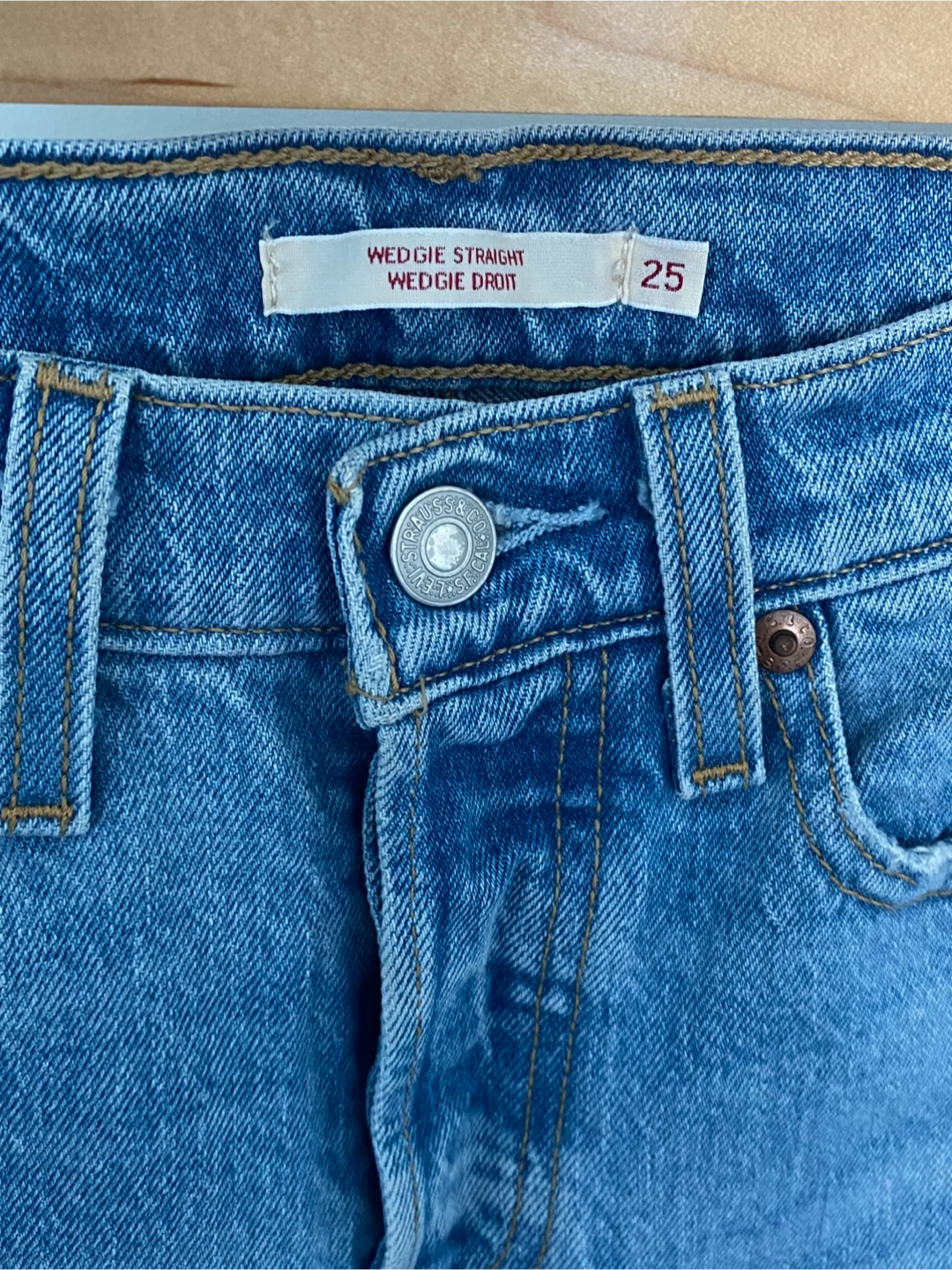 Levi's Wedgie Straight Jeans Size 25 - photo 3