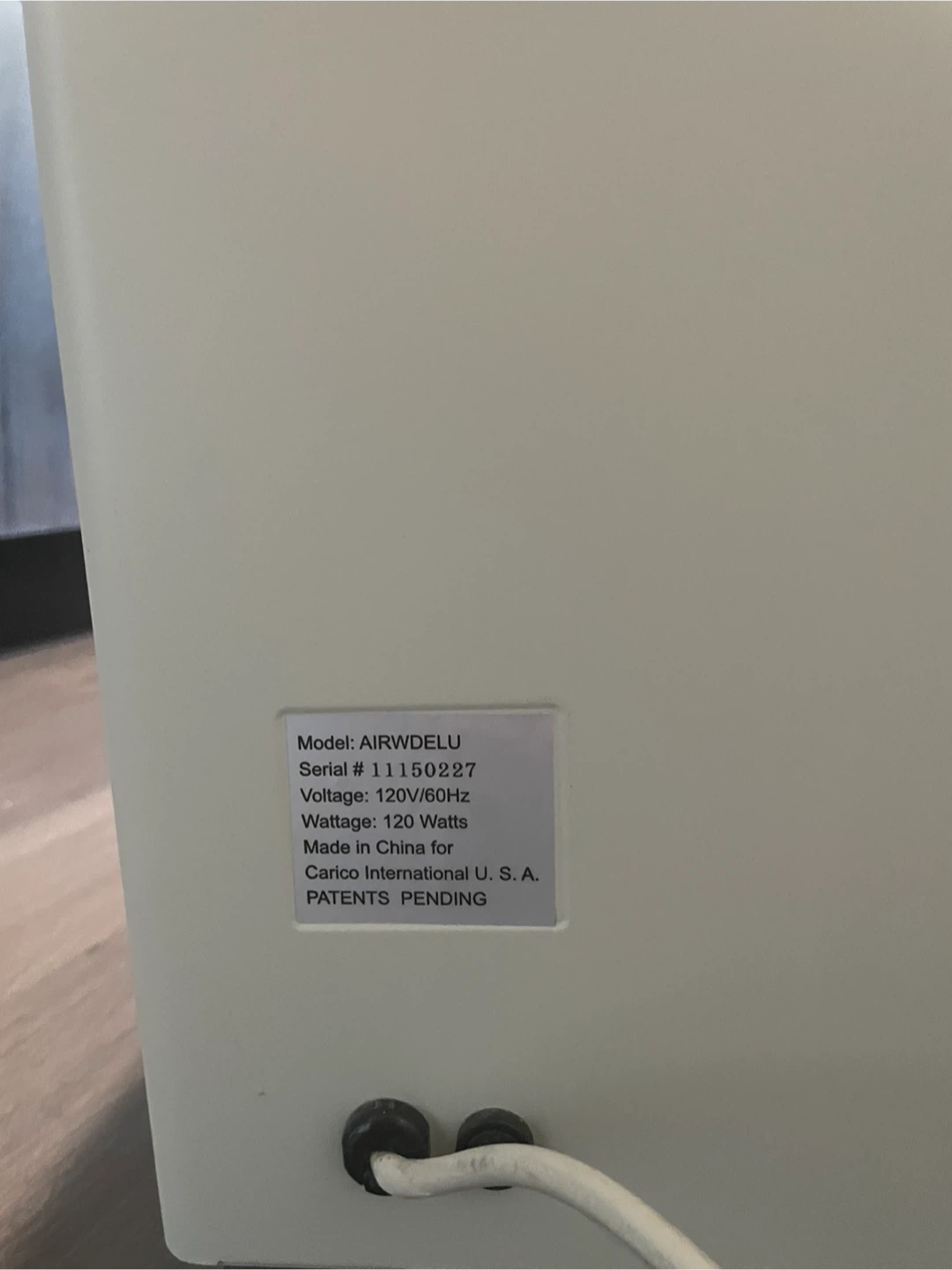 WCarico Nutri-Tech AIRWDELU Air Purifier – $60 ( NEGOTIABLE) - photo 4