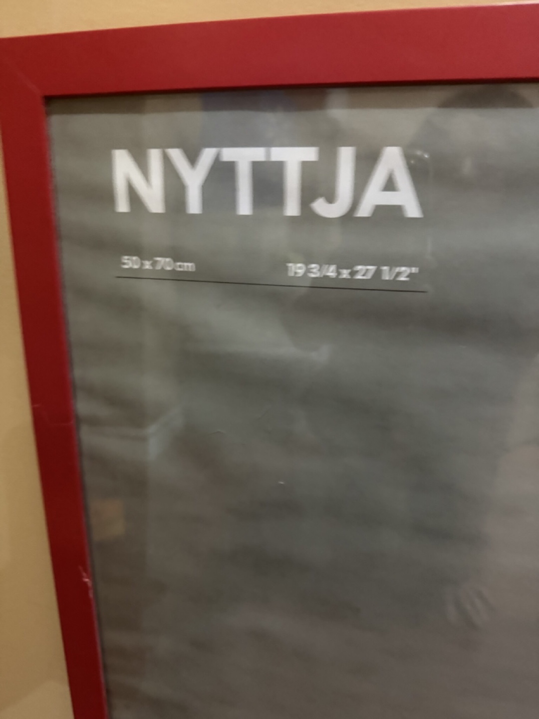 IKEA NYTTJA 50x70cm Red Picture Frame 🧡