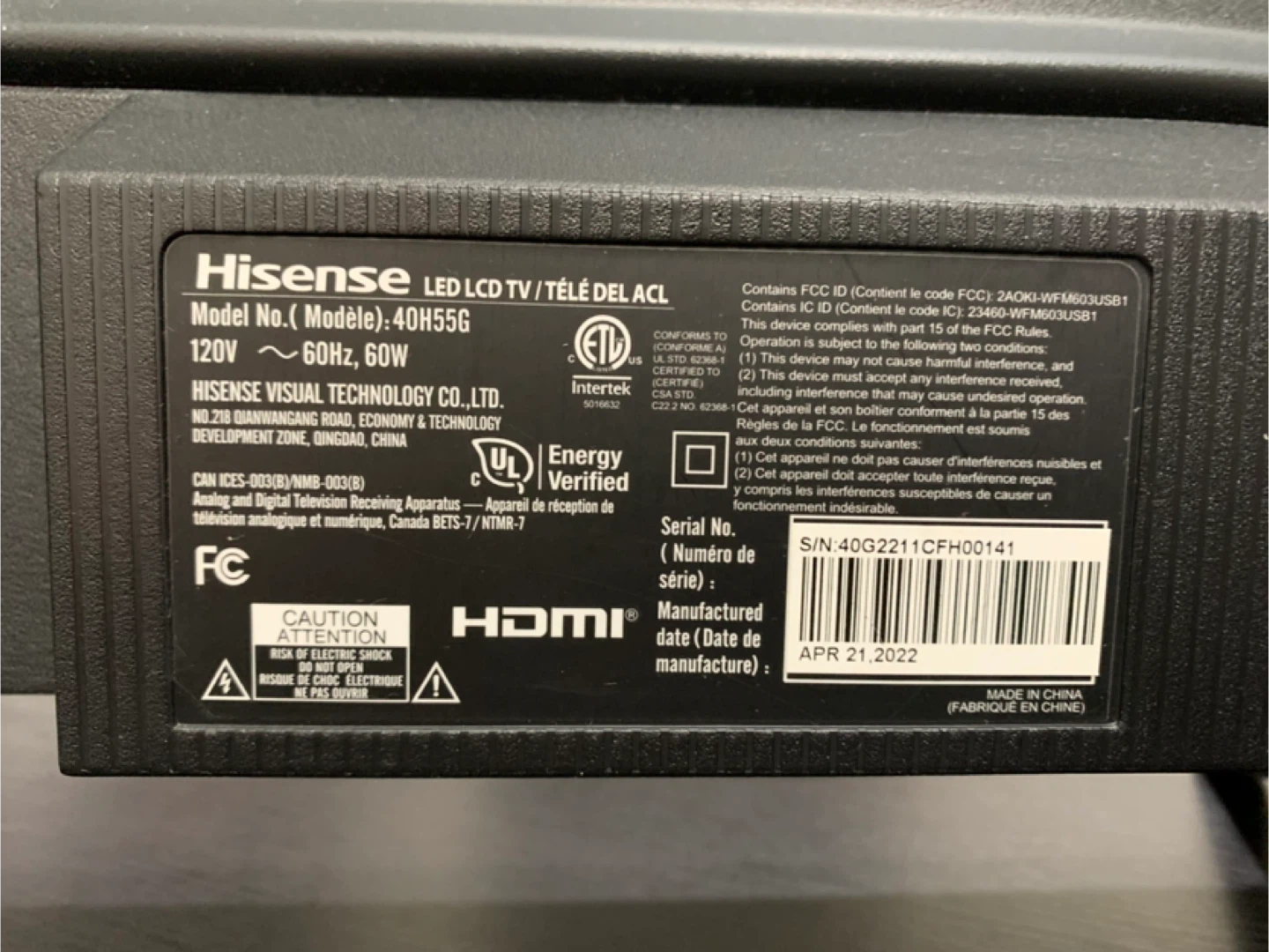 Hisense 40" LED TV - photo 4
