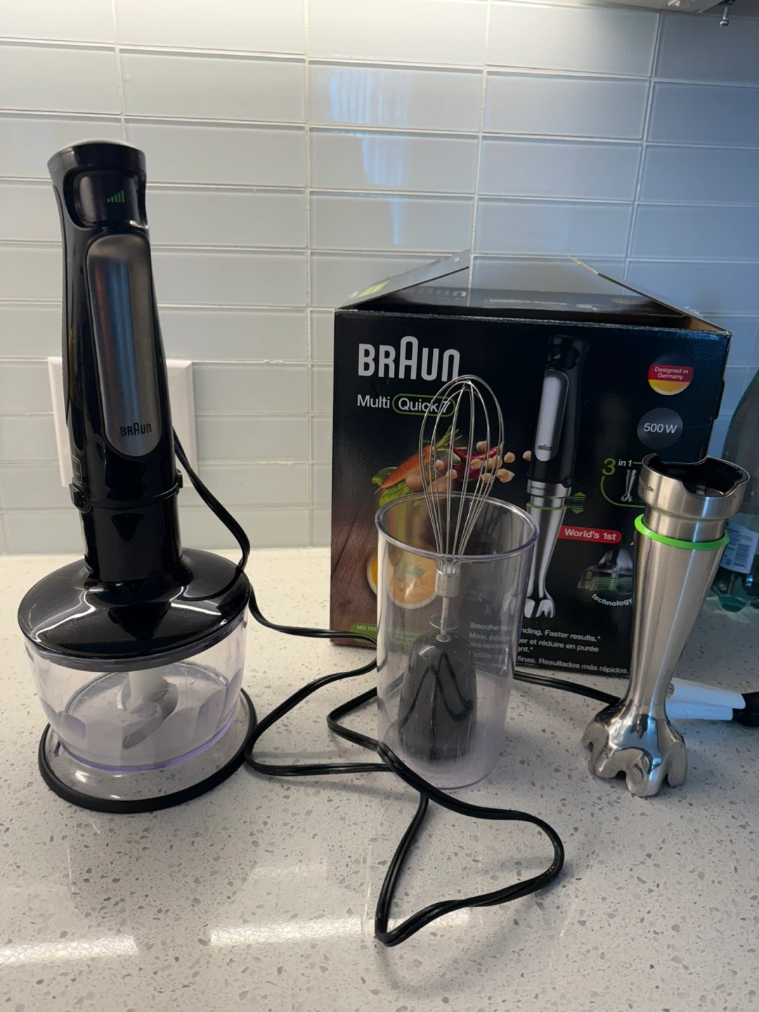 Braun Multi Quick 7 Hand Blender 3 in 1. 500w