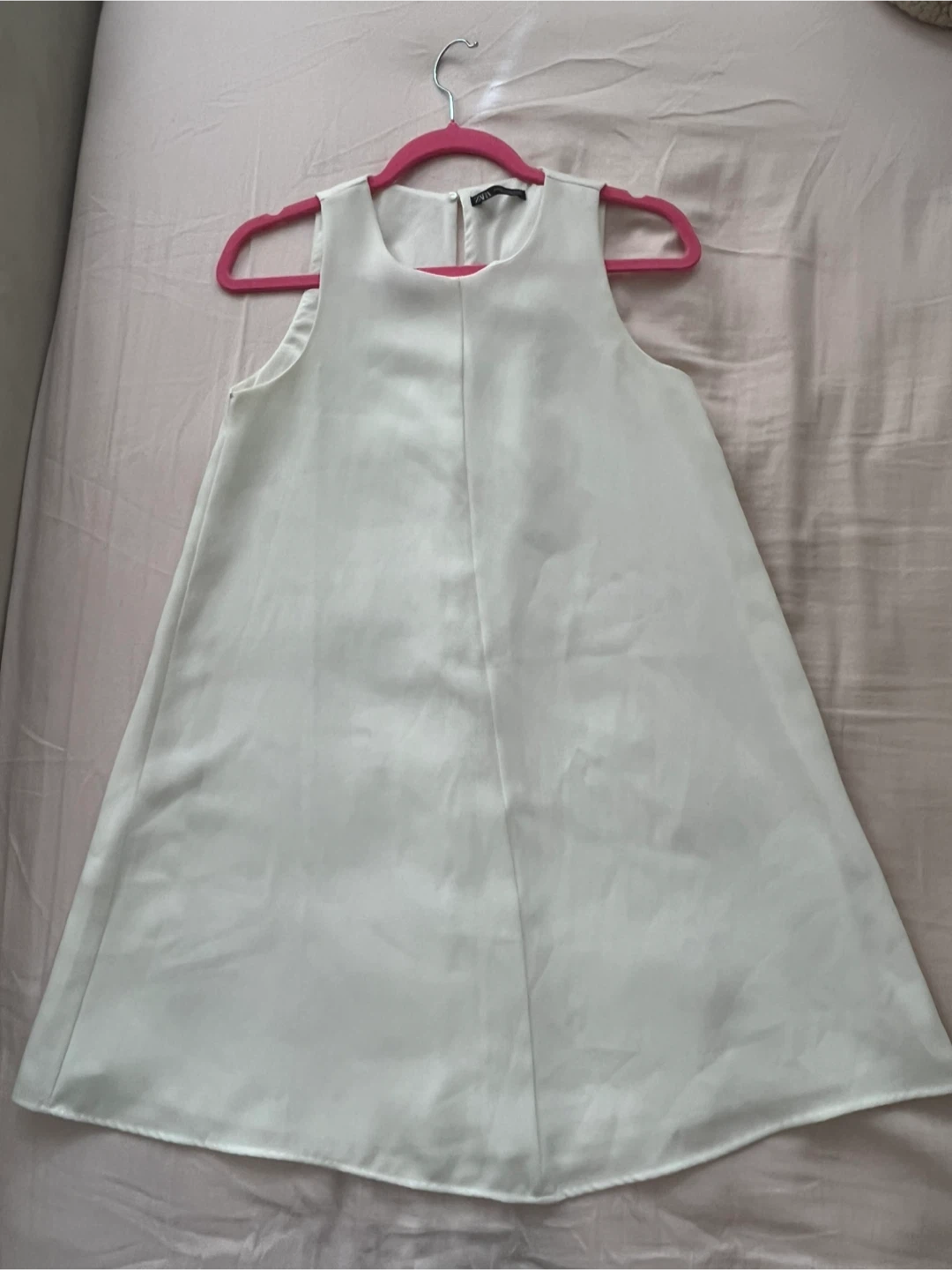 Zara White small Sleeveless Shift Dress - photo 3