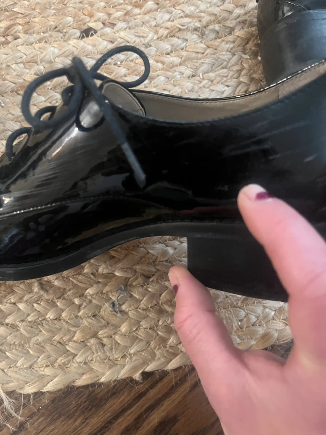 Louise et Cie Black Patent Leather Oxford size 10 Shoes - photo 5