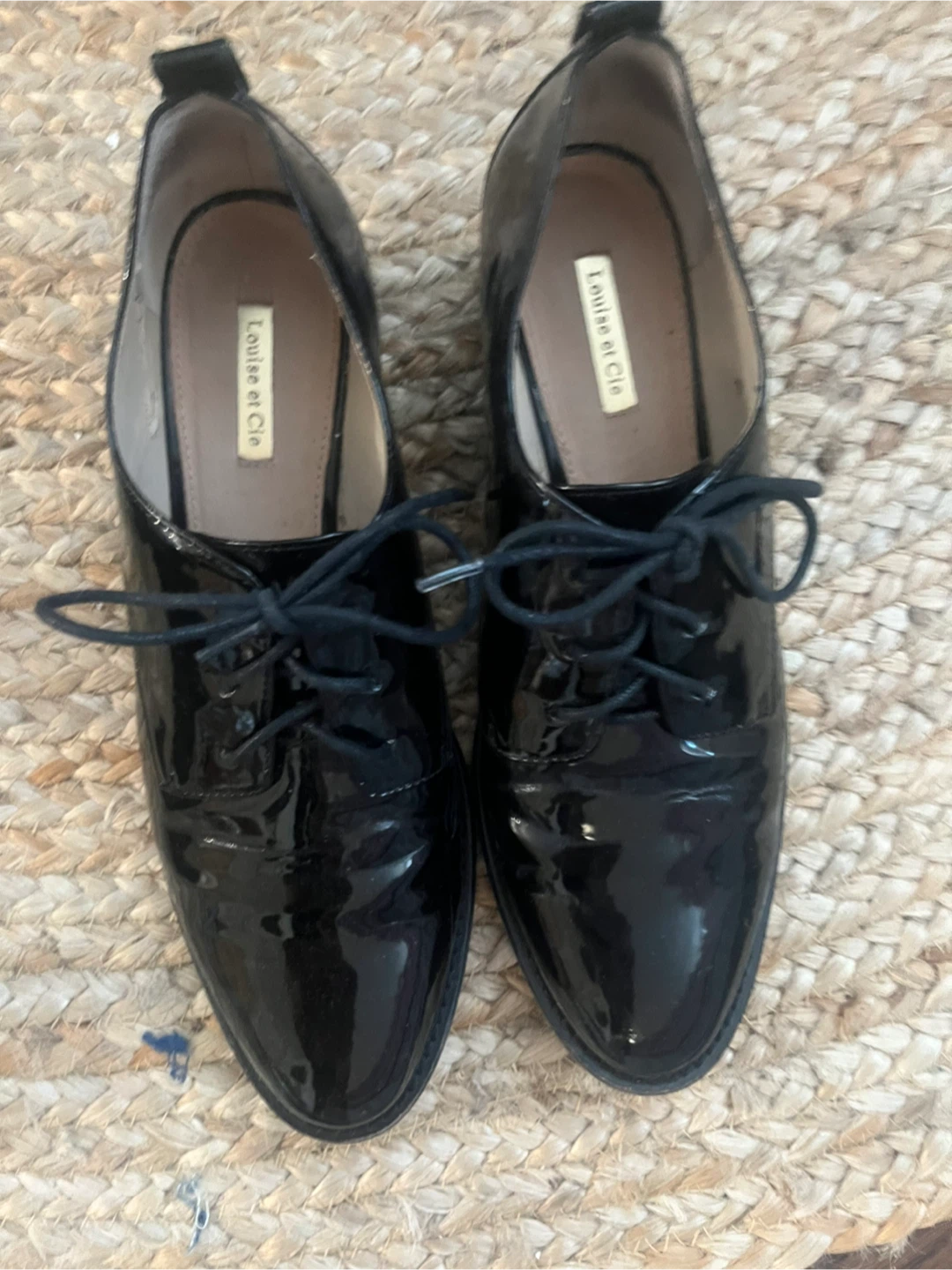 Louise et Cie Black Patent Leather Oxford size 10 Shoes - photo 3