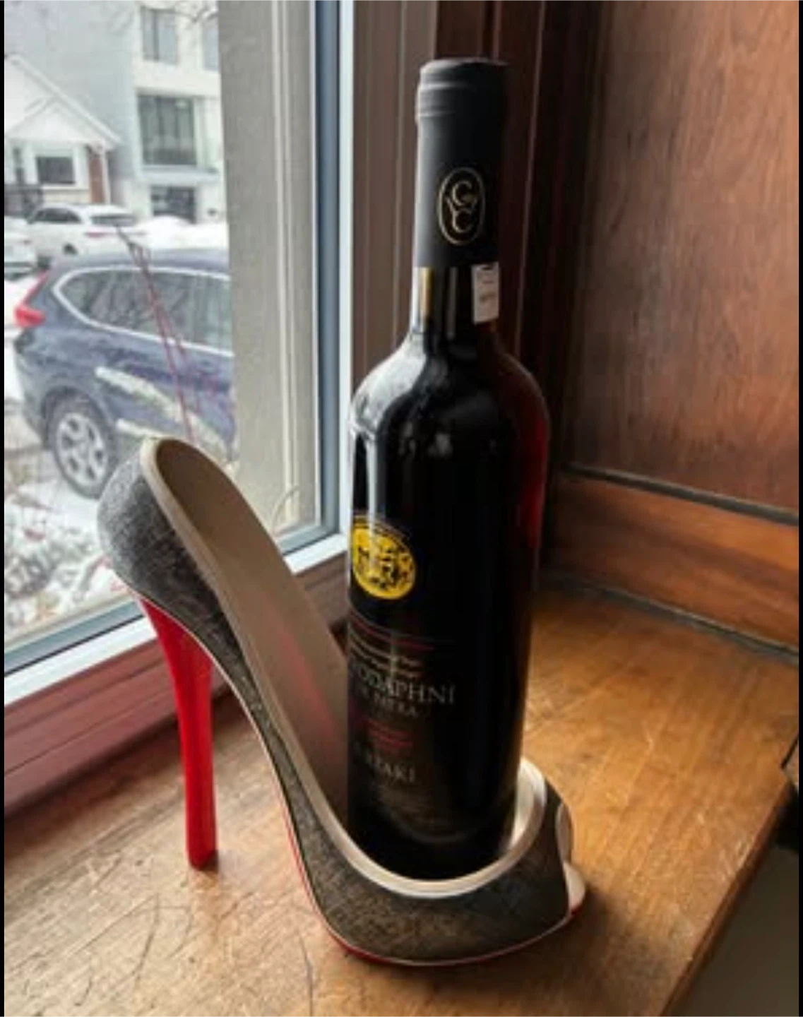 Stiletto high heel wine bottle holder shoe  women's - photo 2