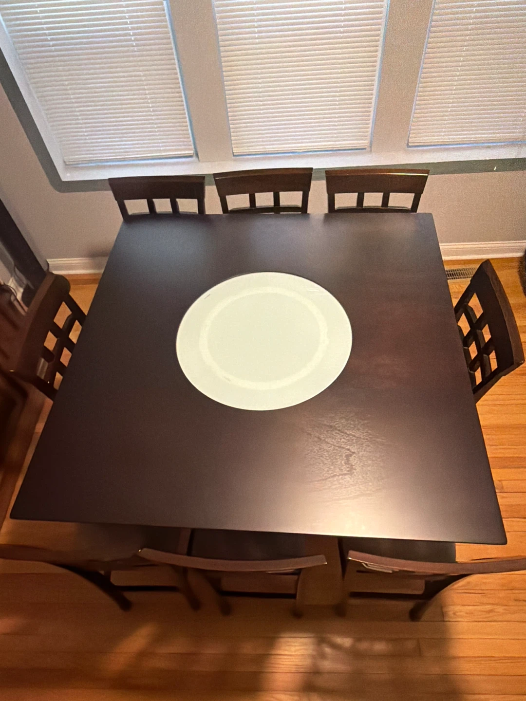 Dark Brown Dining Table Set with 8 Chairs - photo 3
