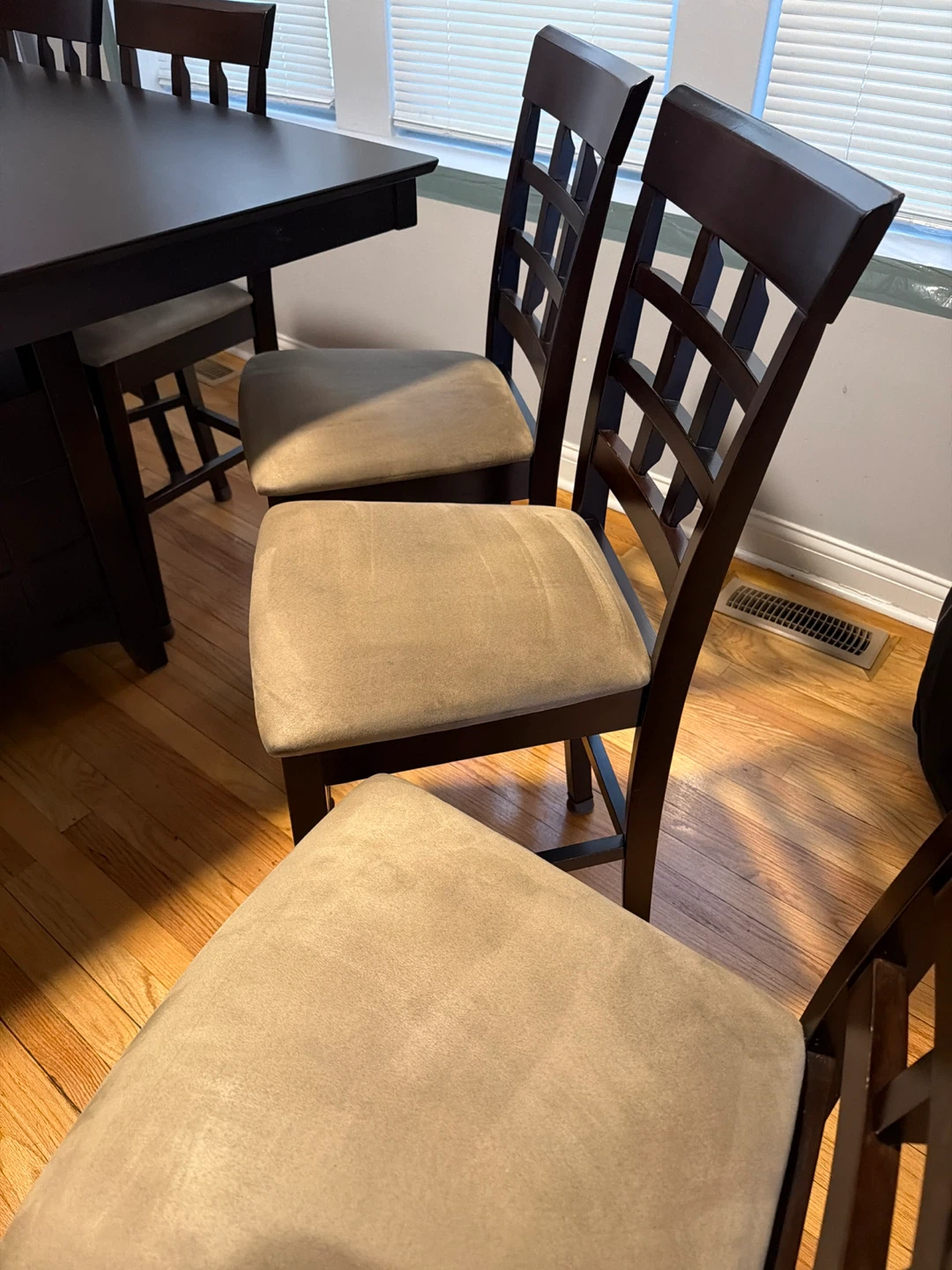 Dark Brown Dining Table Set with 8 Chairs - photo 5
