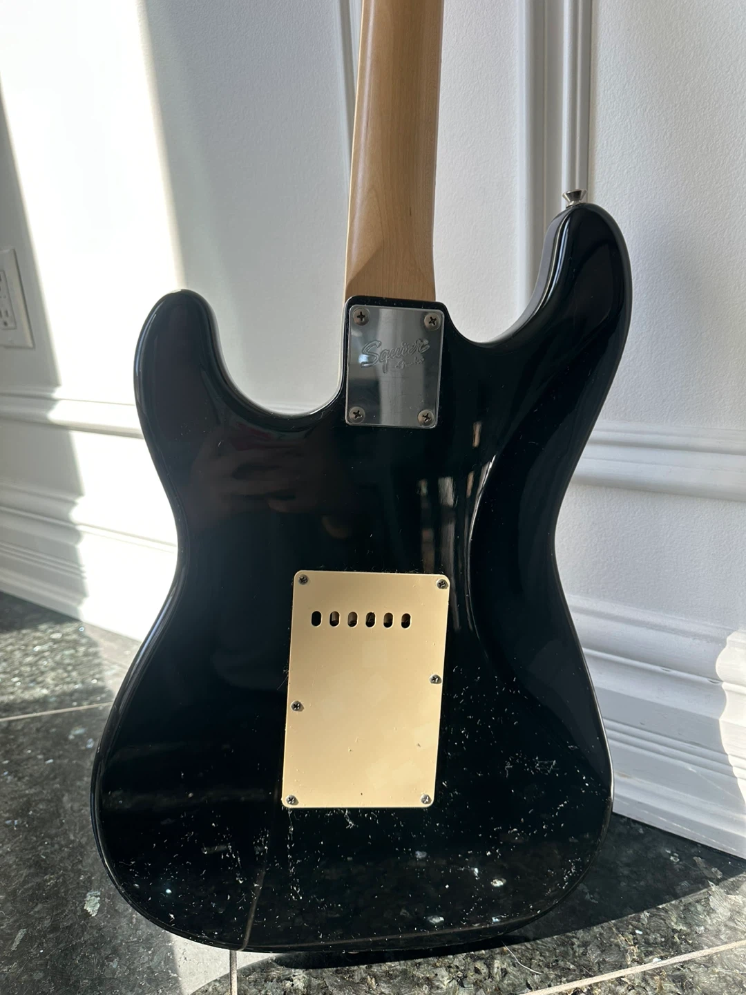 Squier Stratocaster Electric Guitar - Black - photo 5