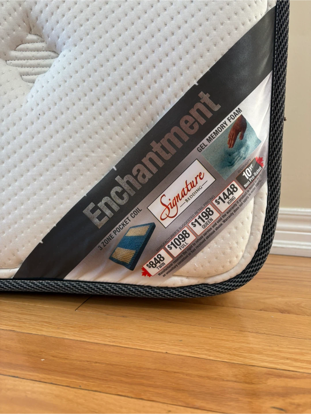 Signature Bedding Enchantment Twin Mattress