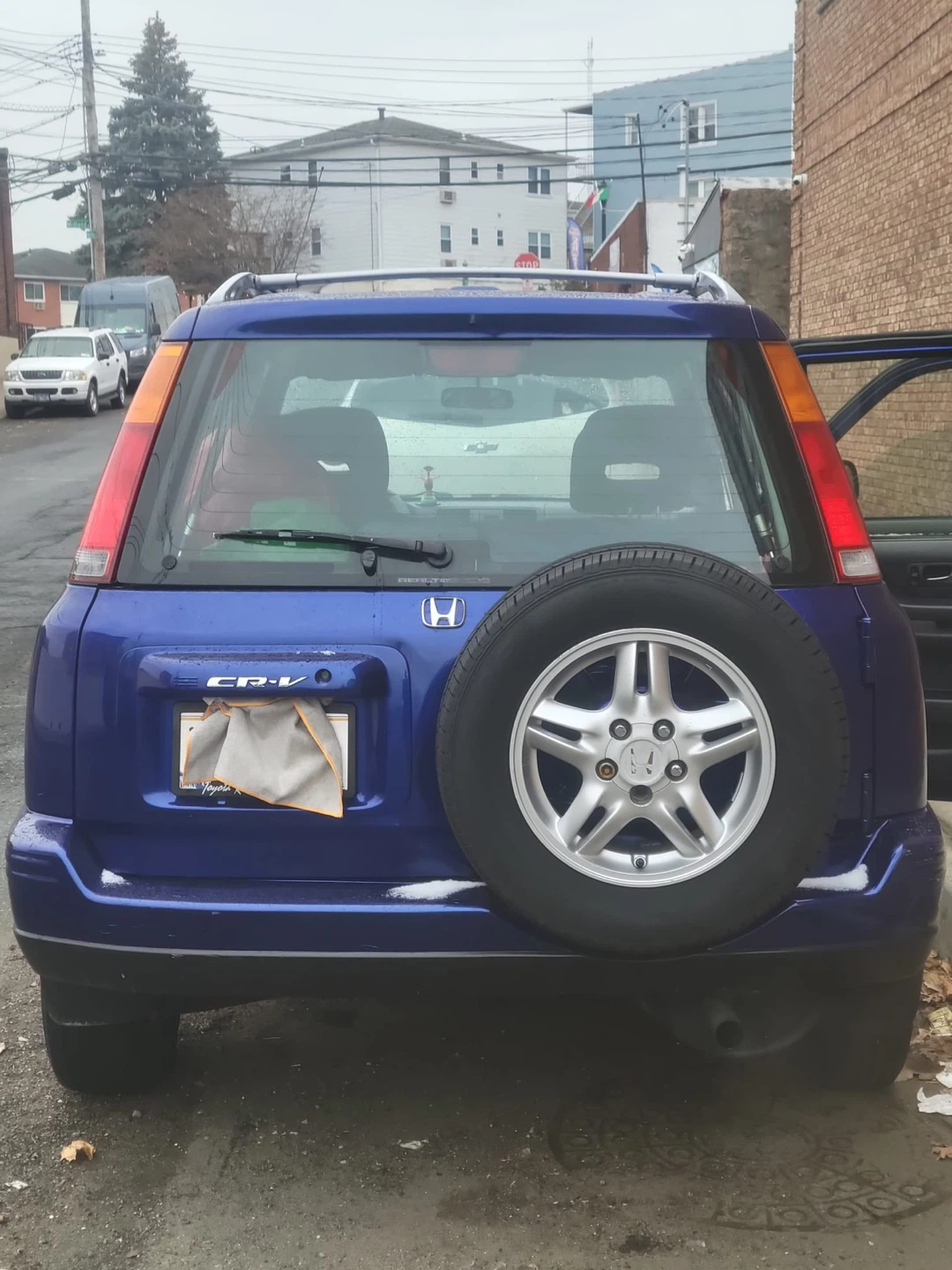 Blue Honda CR-V SUV