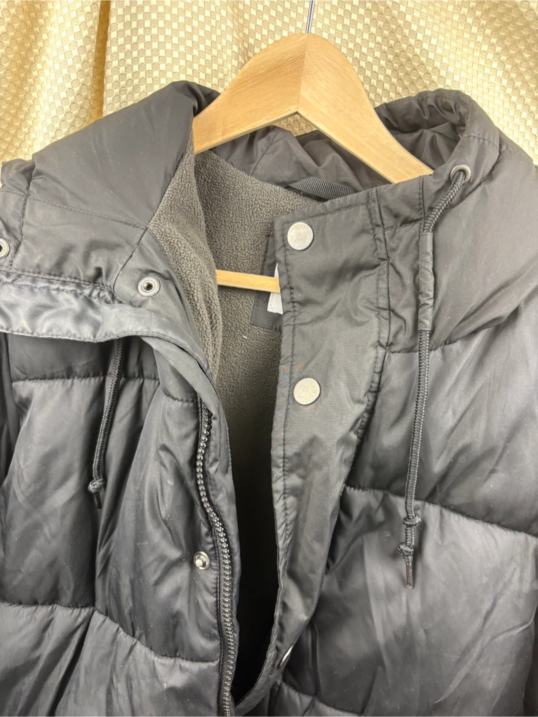 Black Puffer winter Coat with Hood Womens size S 🧡 - photo 3