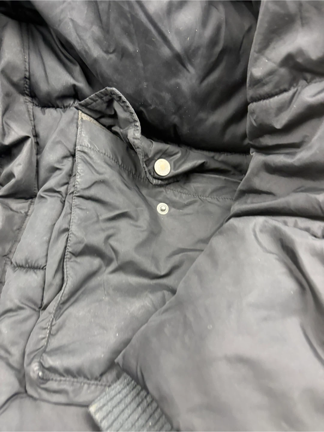 Black Puffer winter Coat with Hood Womens size S 🧡 - photo 2