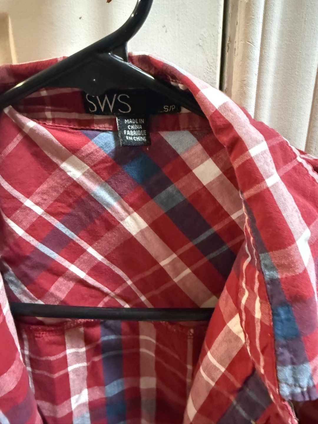 SWS Red Plaid Long Sleeve Shirt 🧡 - photo 2