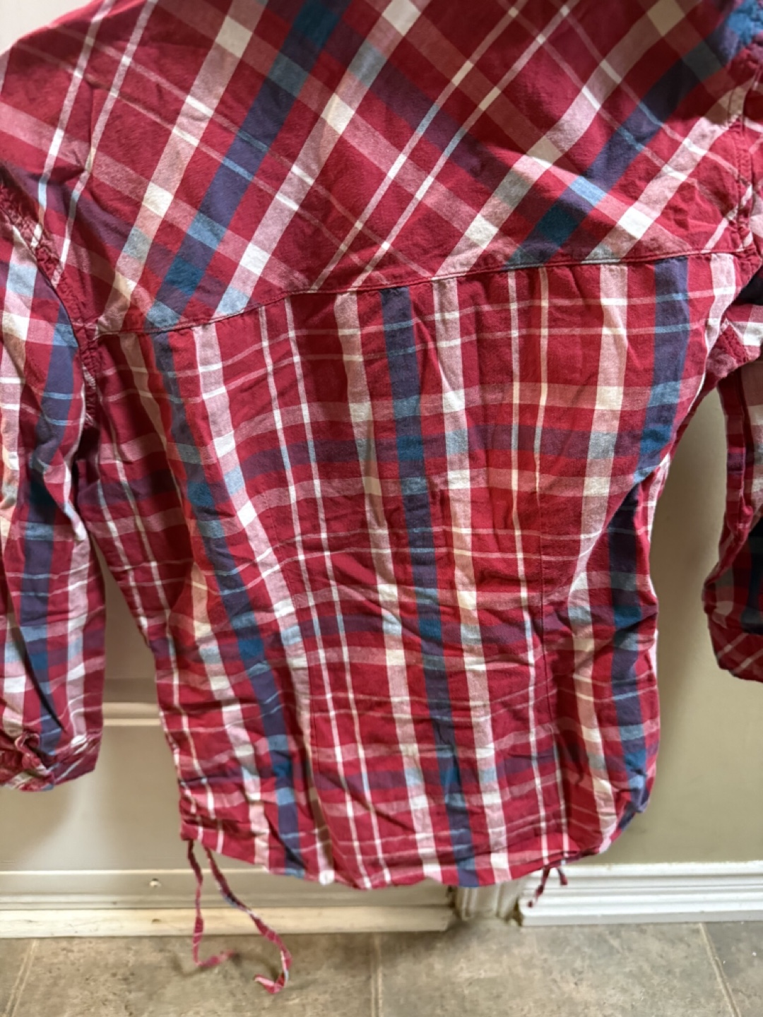 SWS Red Plaid Long Sleeve Shirt 🧡 - photo 3
