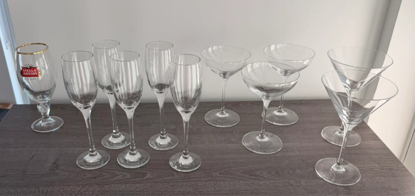 Assorted Glasses
