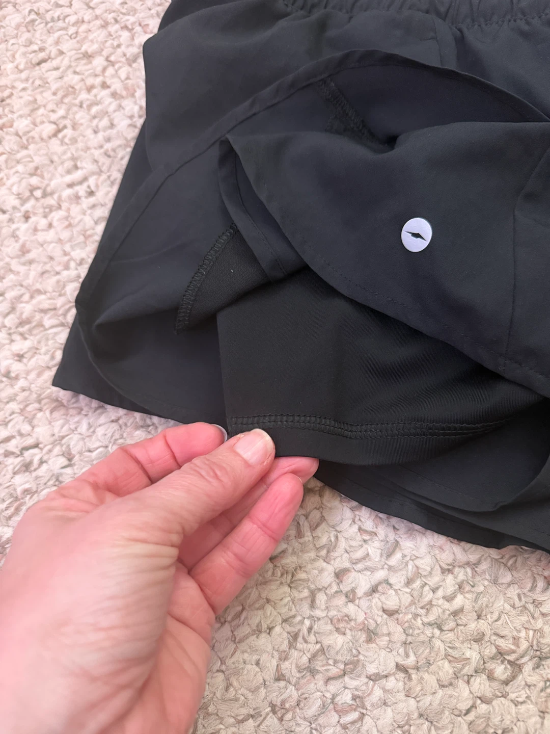 WOMENS Avia Black Athletic Shorts Size Medium with liner Black - photo 4