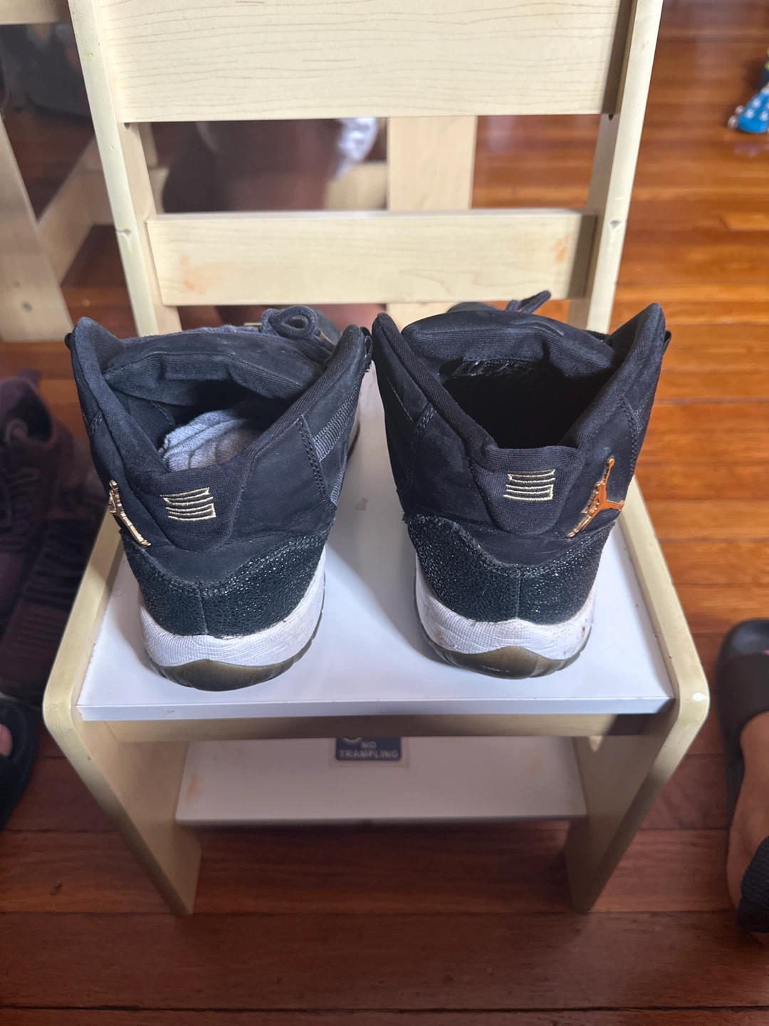 Air Jordan 11 Retro Black Gold Mens Shoes - photo 3