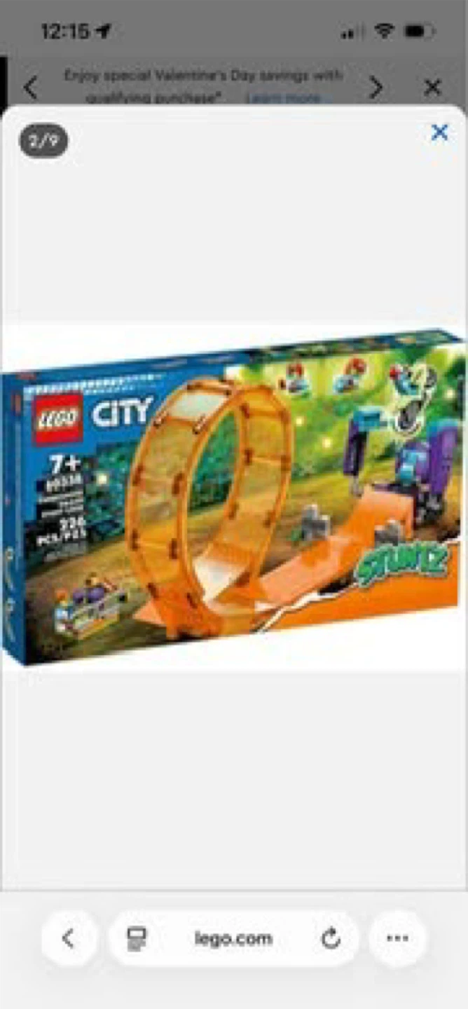 LEGO City Stuntz 60339 Double Loop Dare Stunt Arena Playset
