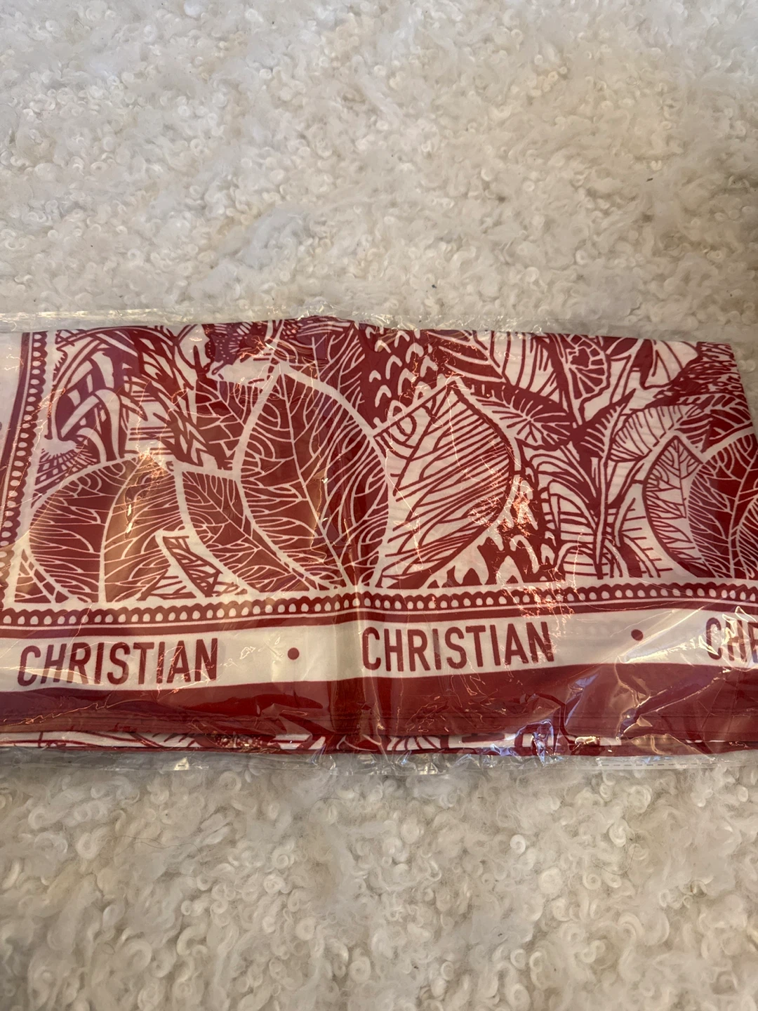 Christian Dior Silk Scarfs - Red, Pink, Black/White - photo 3