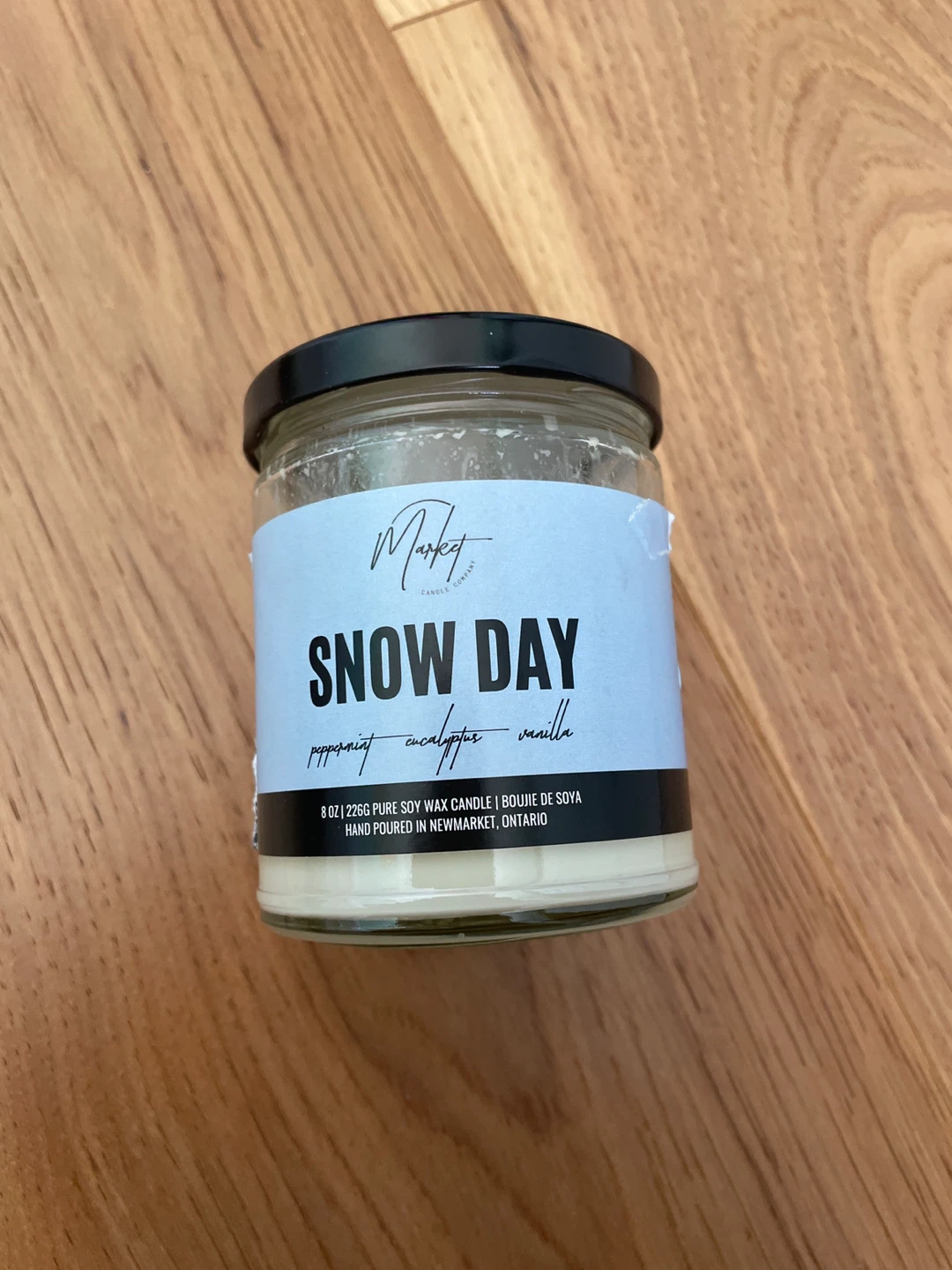 Market Candle Co. Snow Day Scented Soy Candle