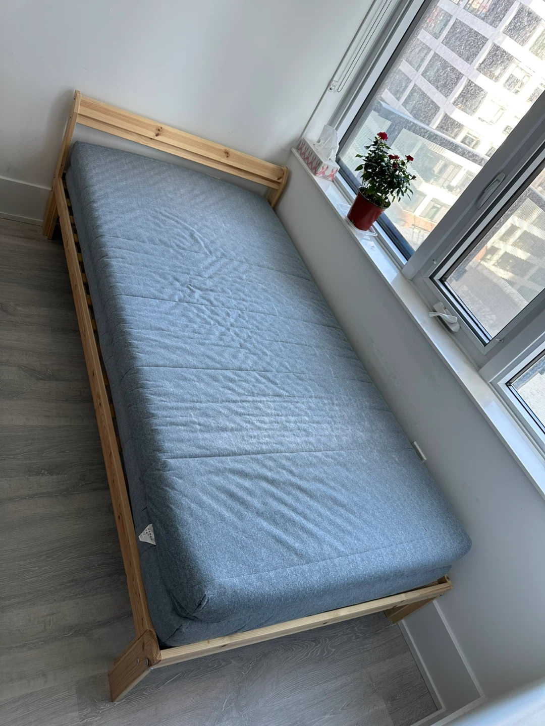 IKEA Single Bed Frame with Mattress
