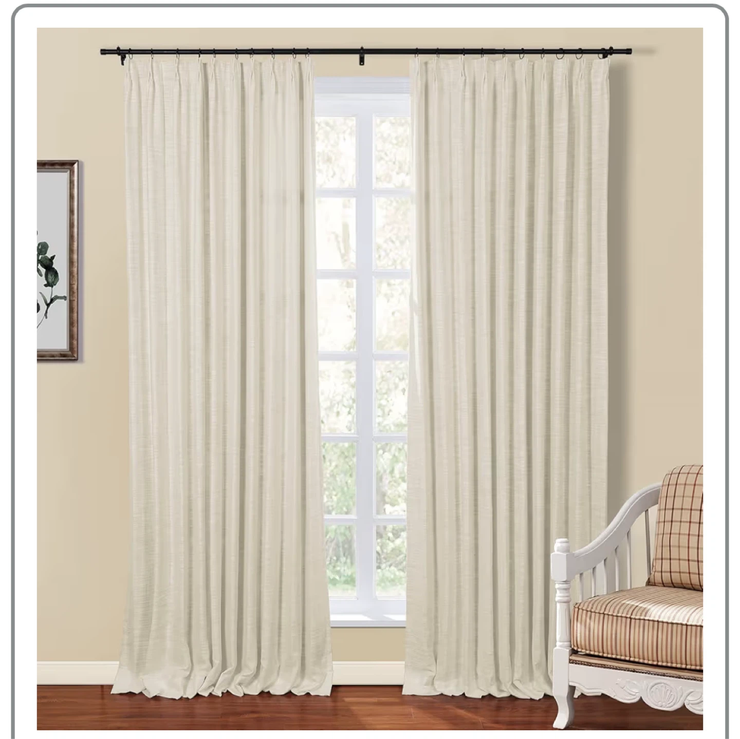 TWO-PAGES Linen Curtains (New)
