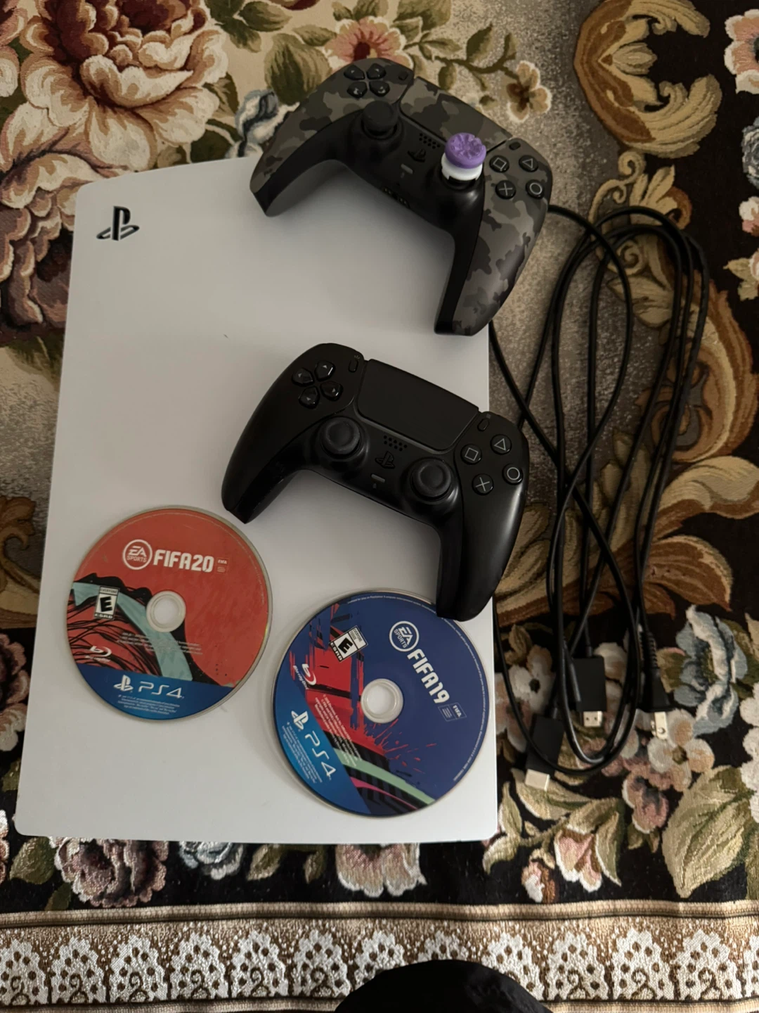 PlayStation 5 Console with 2 Controllers and FIFA Games