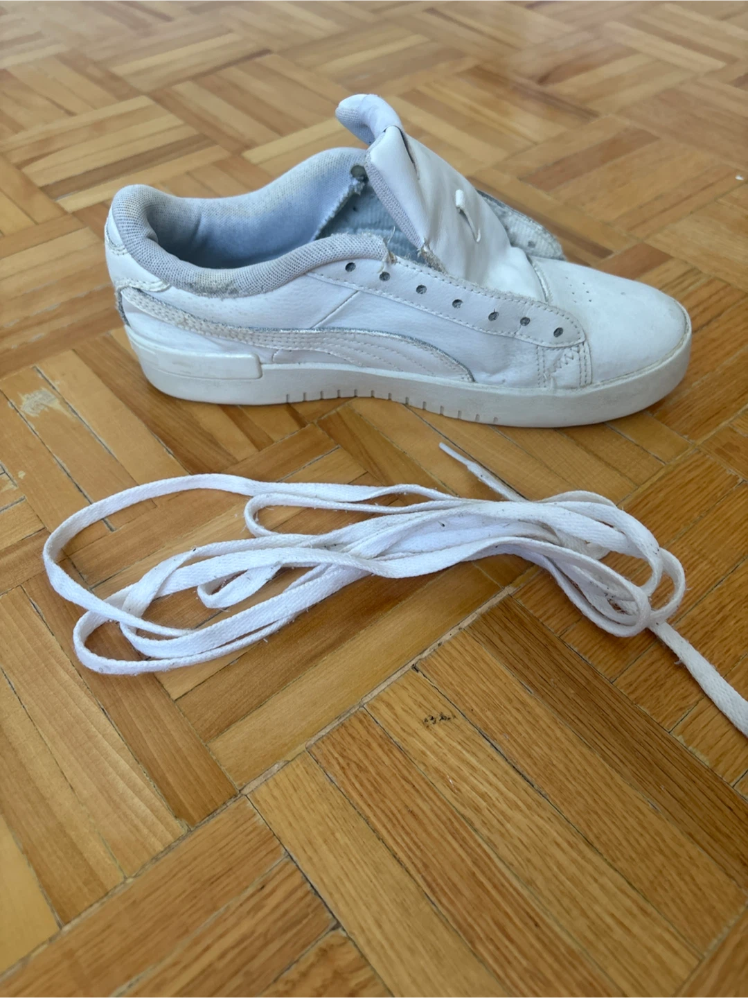 White Puma Sneakers (with laces) - photo 3