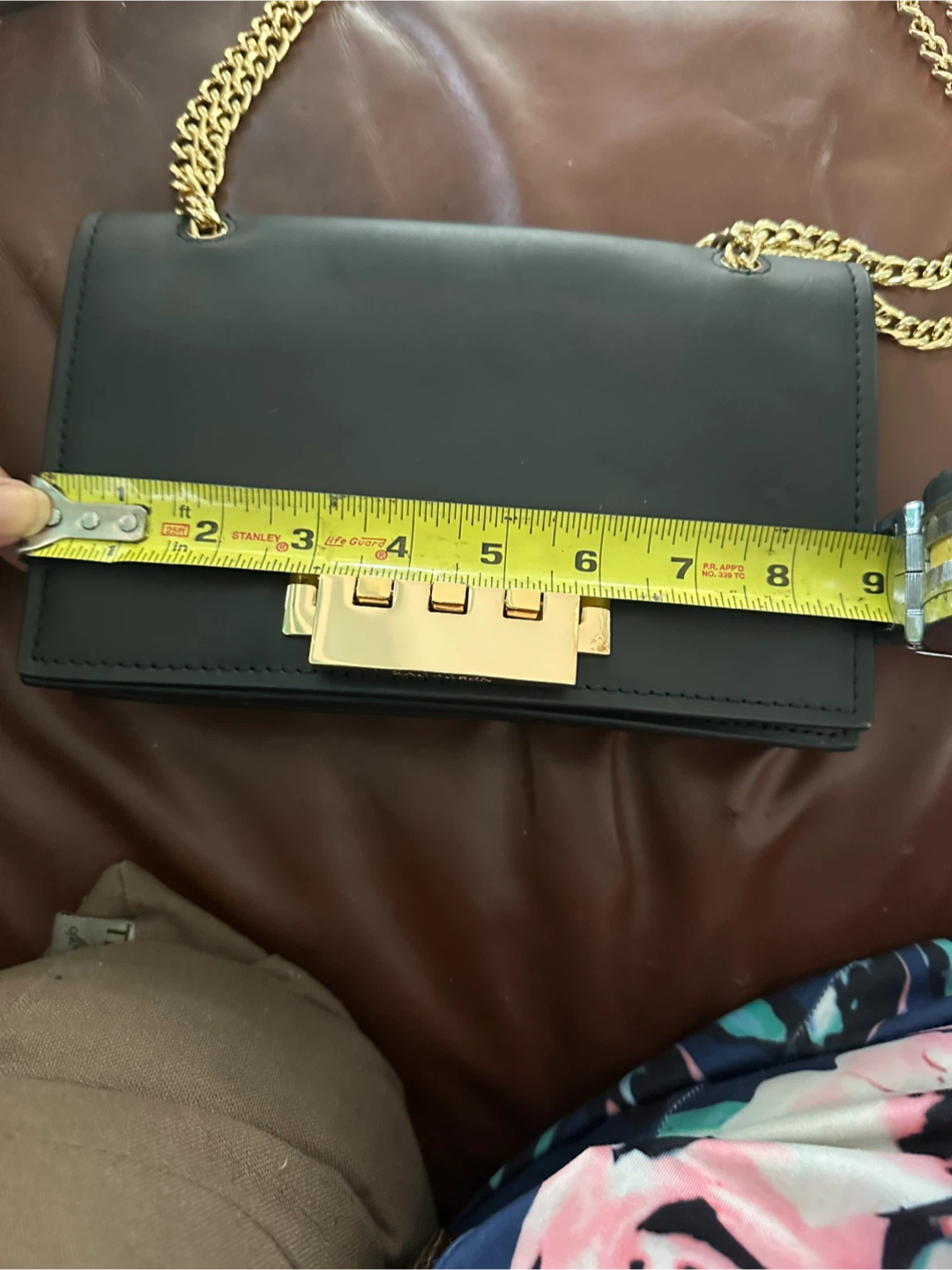 ZAC Zac Posen Black Crossbody Bag with Gold Chain - photo 5