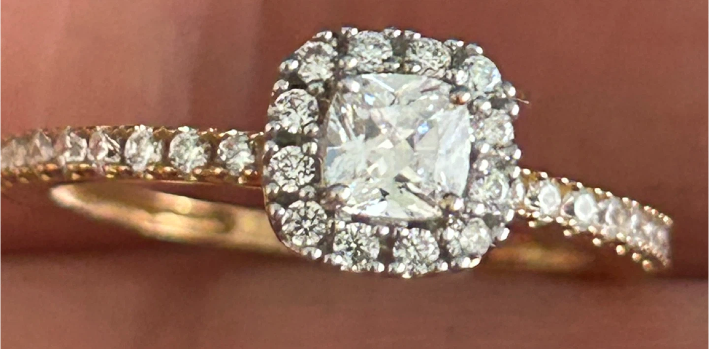 Brand new real 10 k gold c Diamond Engagement Ring
