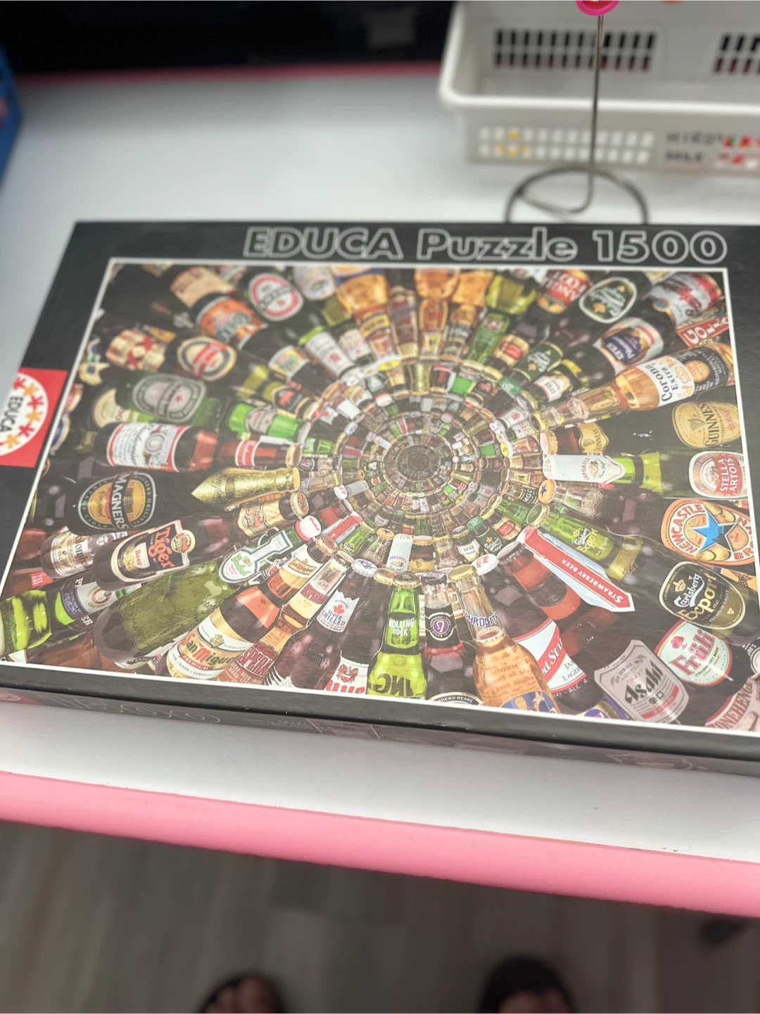 EDUCA Puzzle 1500 Pieces - Beer Bottles Spiral