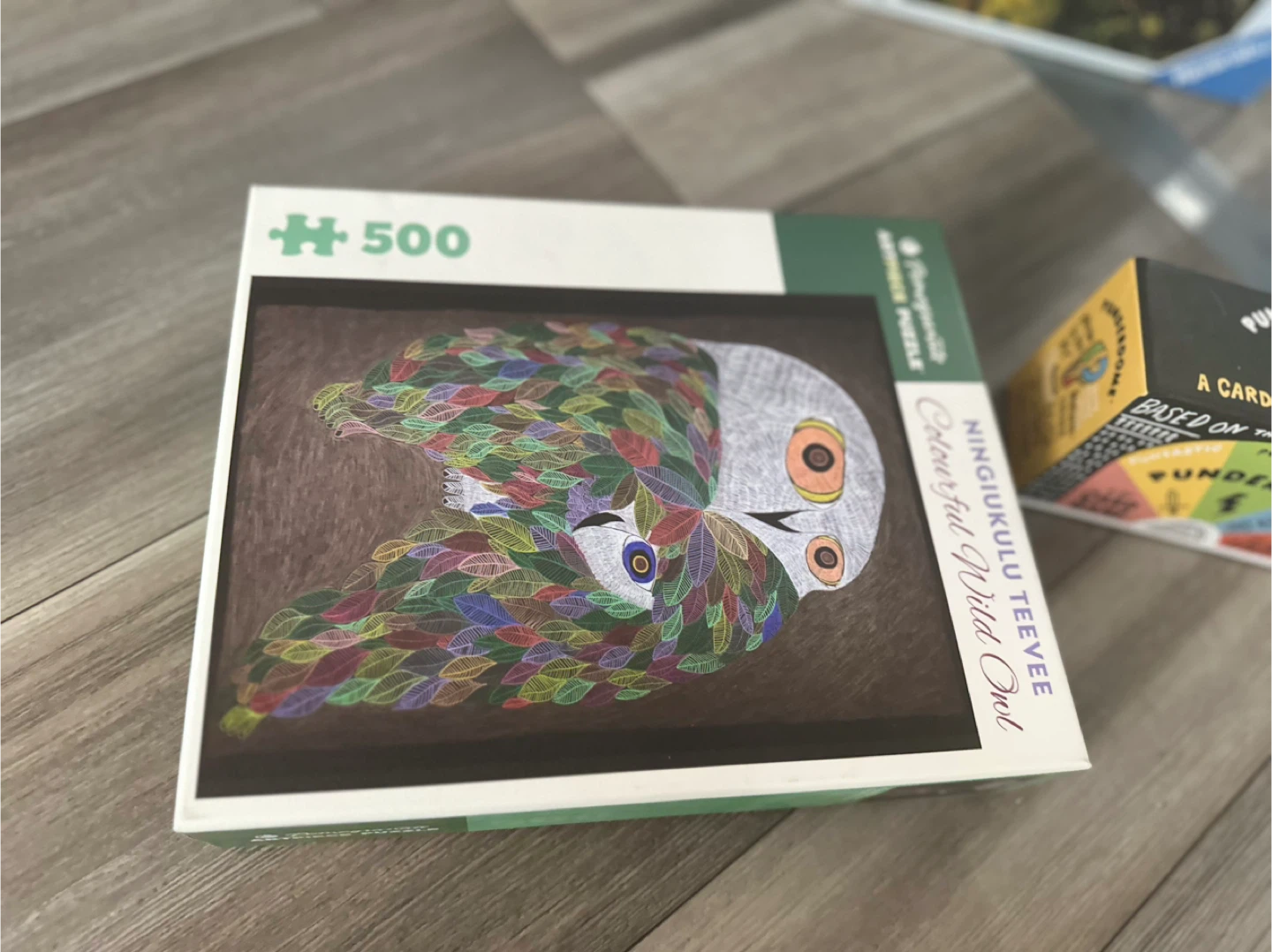 NINGIUKULU TEEVEE Colourful Wild Owl 500 Piece Puzzle