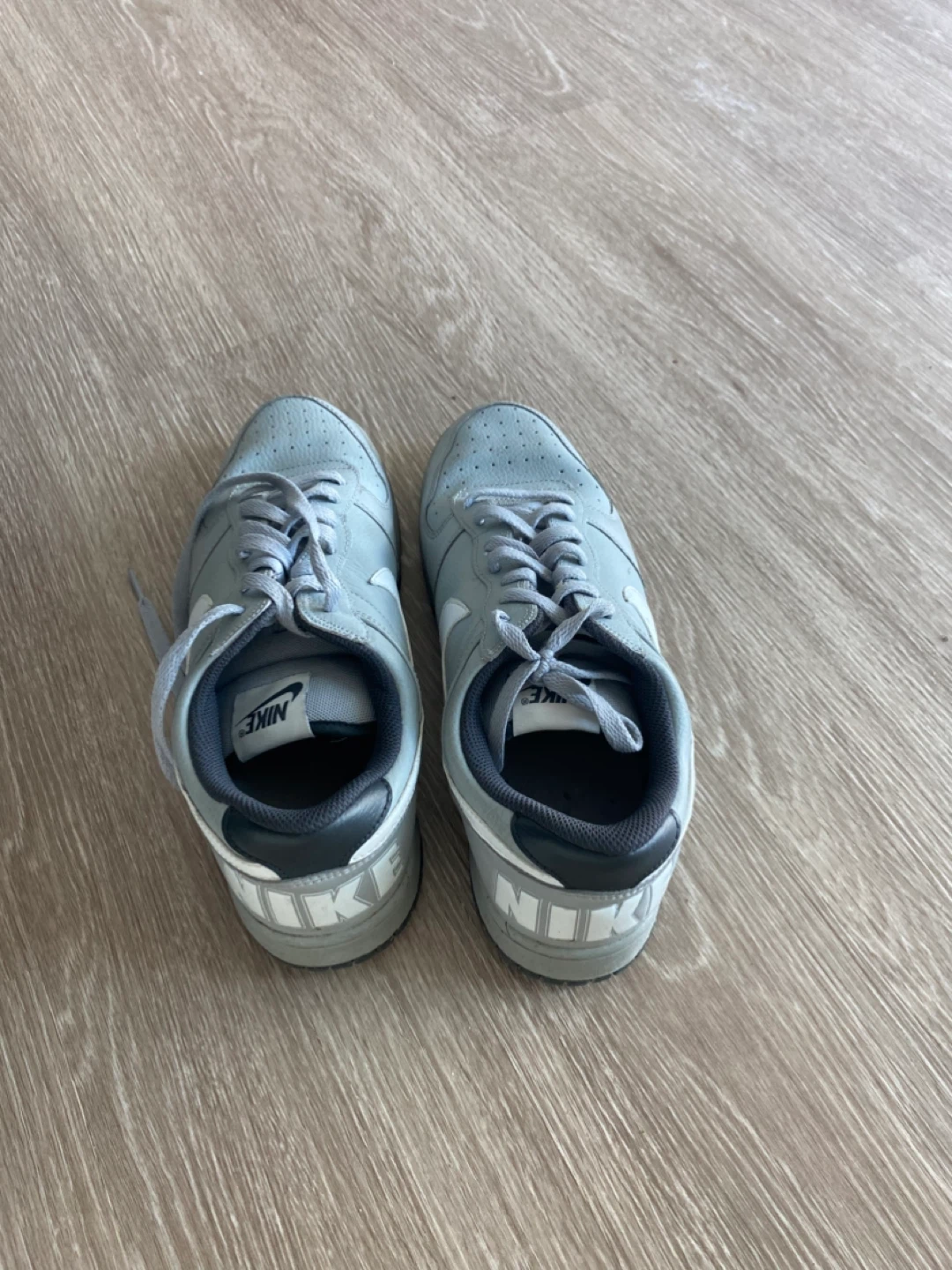 Nike Grey Leather Sneakers - photo 2