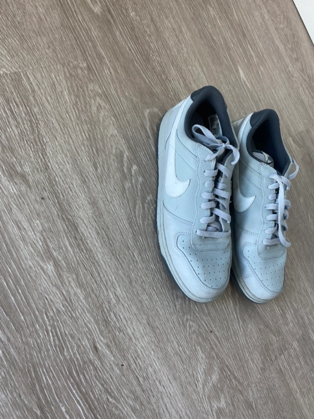 Nike Grey Leather Sneakers - photo 4