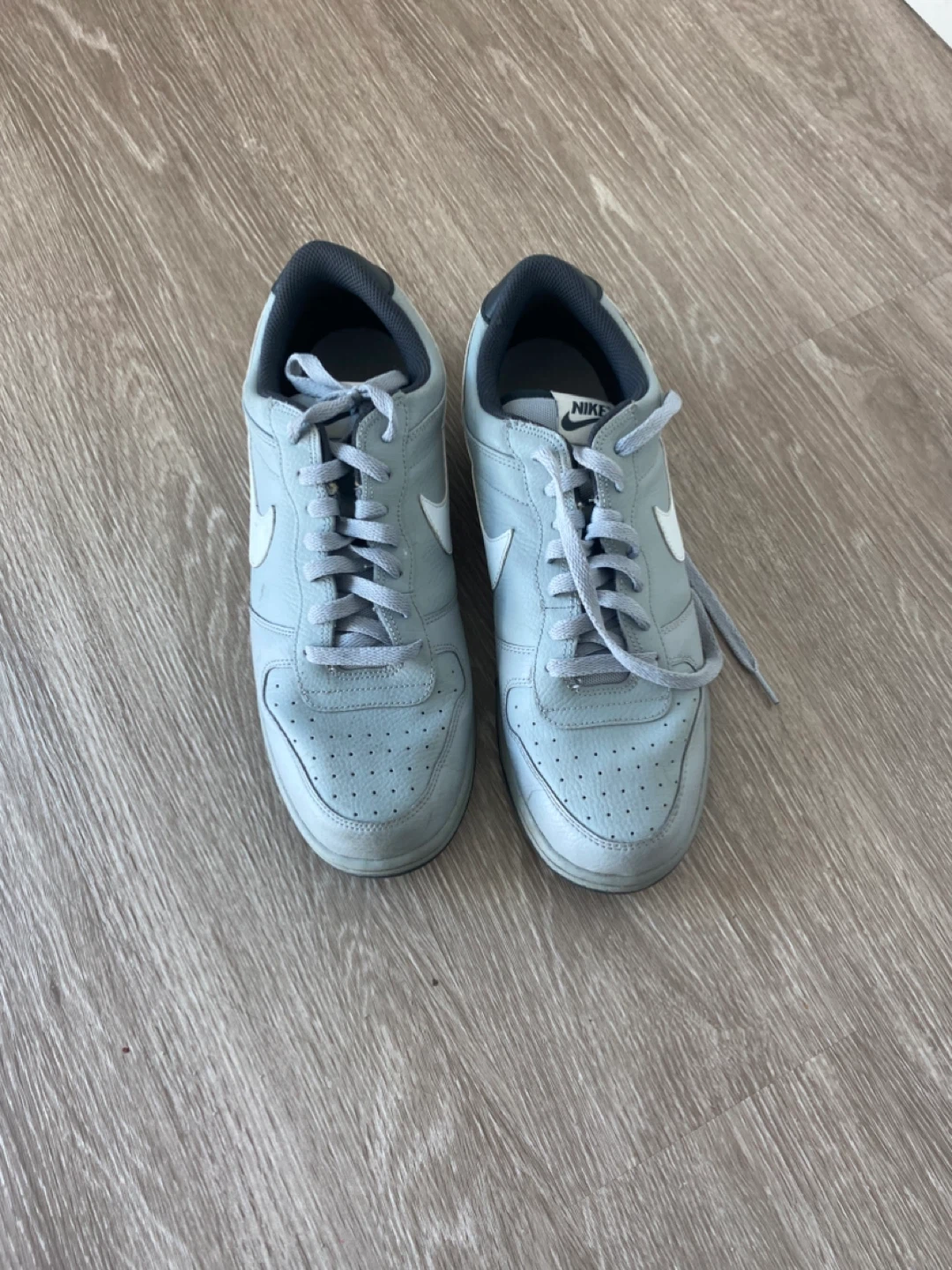 Nike Grey Leather Sneakers
