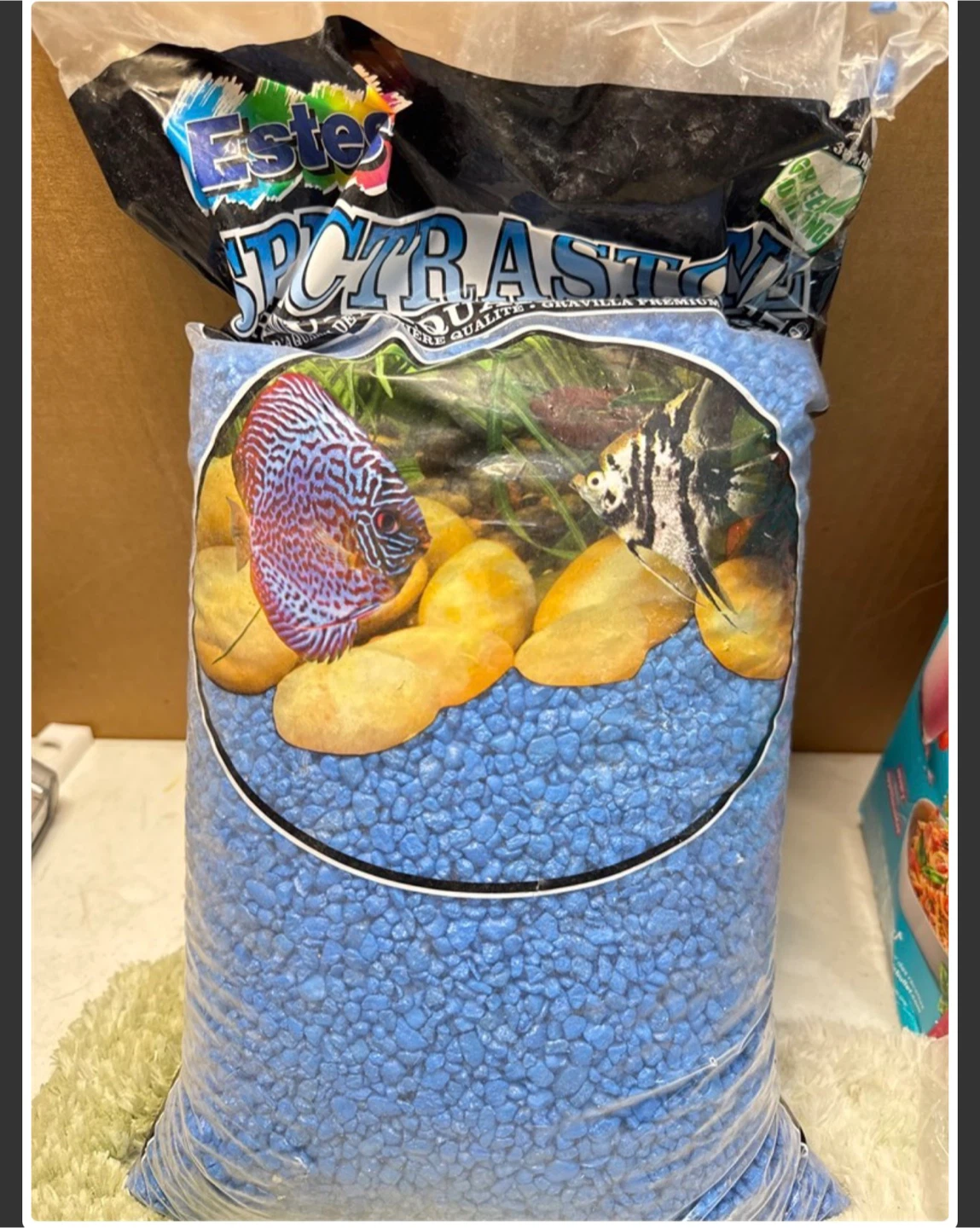 Estes "Spectrastone" Special Light Blue Gravel for Aquariums, - photo 2